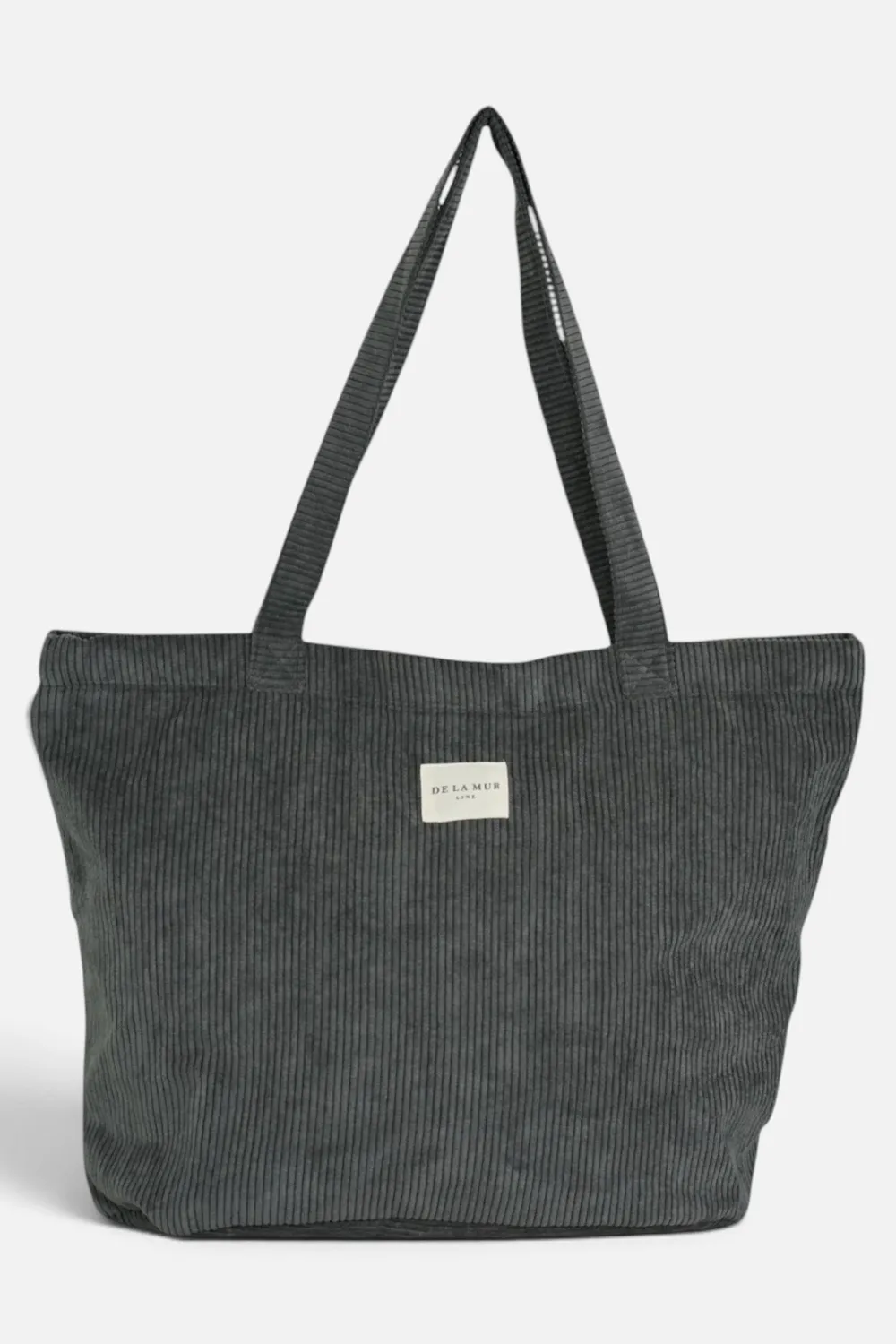 De La Mur Boni shopper grå kordfløyel stor