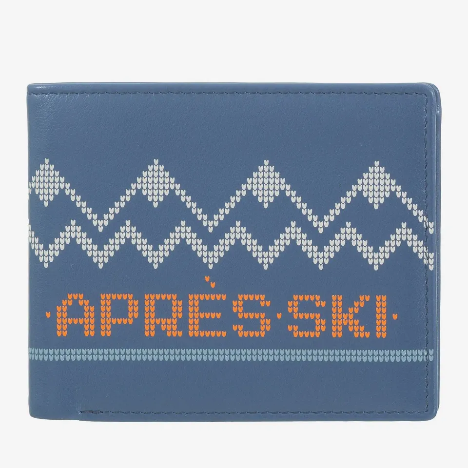 DuDubags Azzorre lommebok herre denim blue skinn