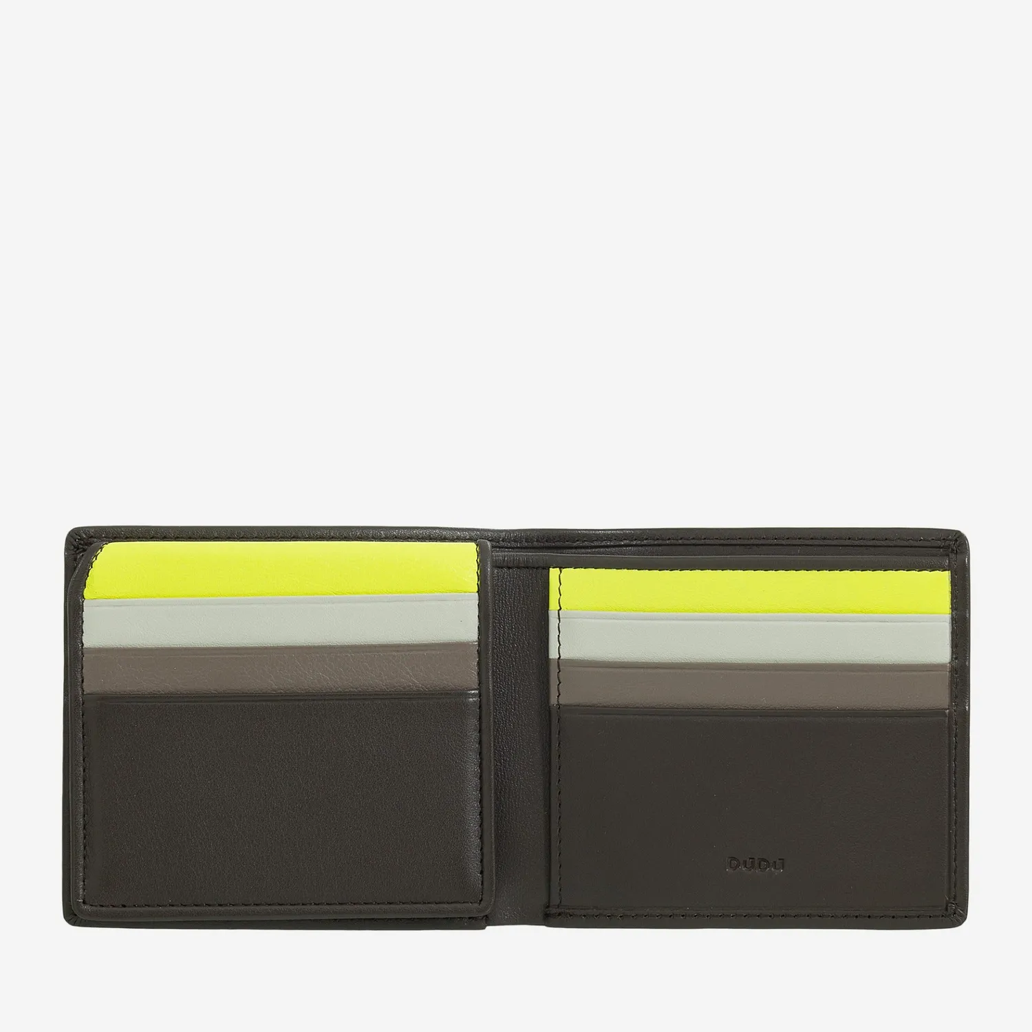 DuDubags Plinio lommebok kaffebrun RFID skinn