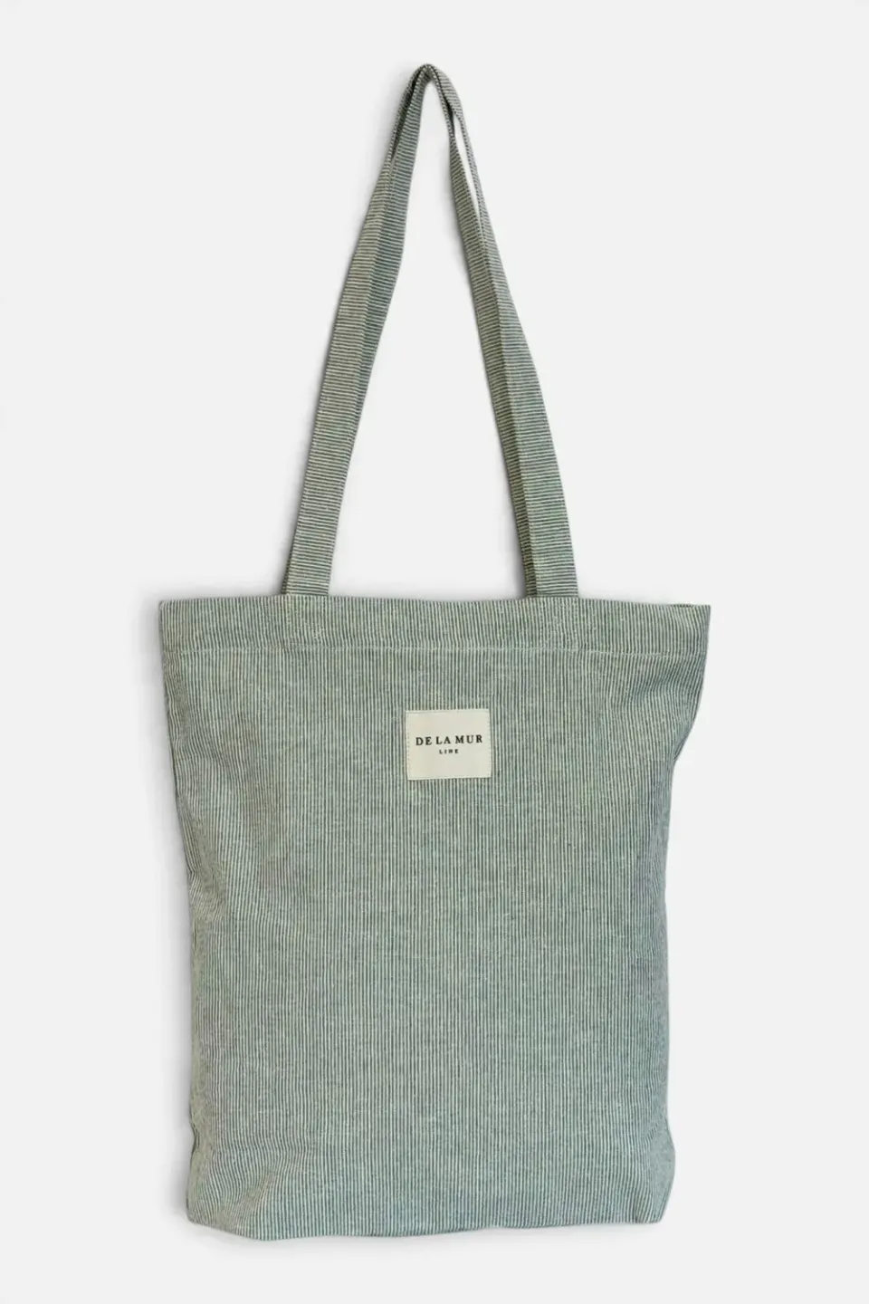 De La Mur Teo totebag grønn 35x36x9 cm stripet