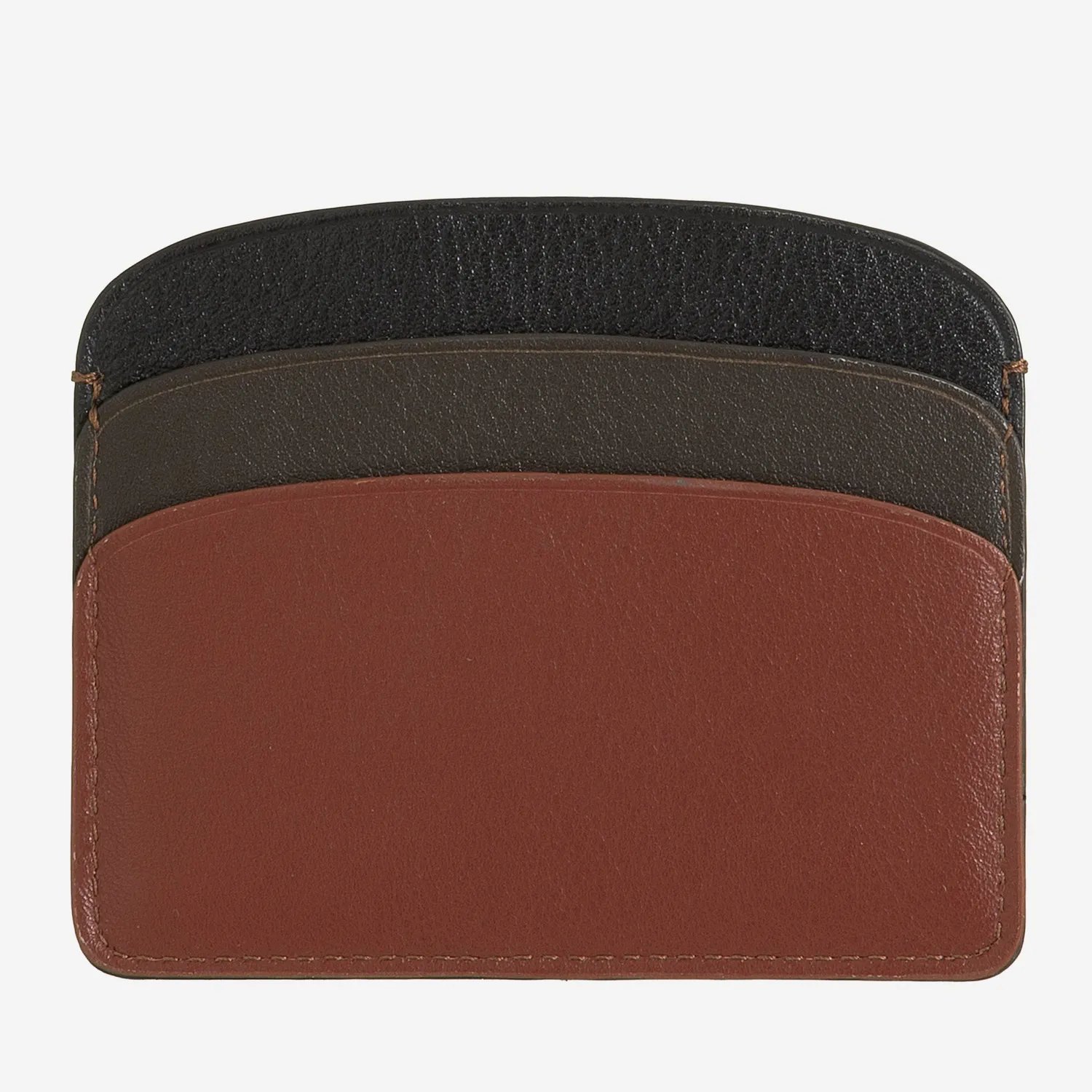 DuDubags Boracay kortholder murstein lagdelt skinn