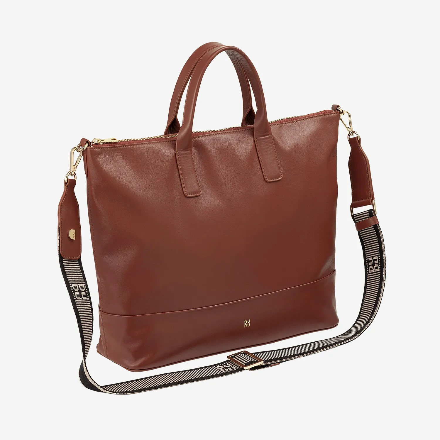 DuDubags Halmahera håndveske skinn murstein elegant