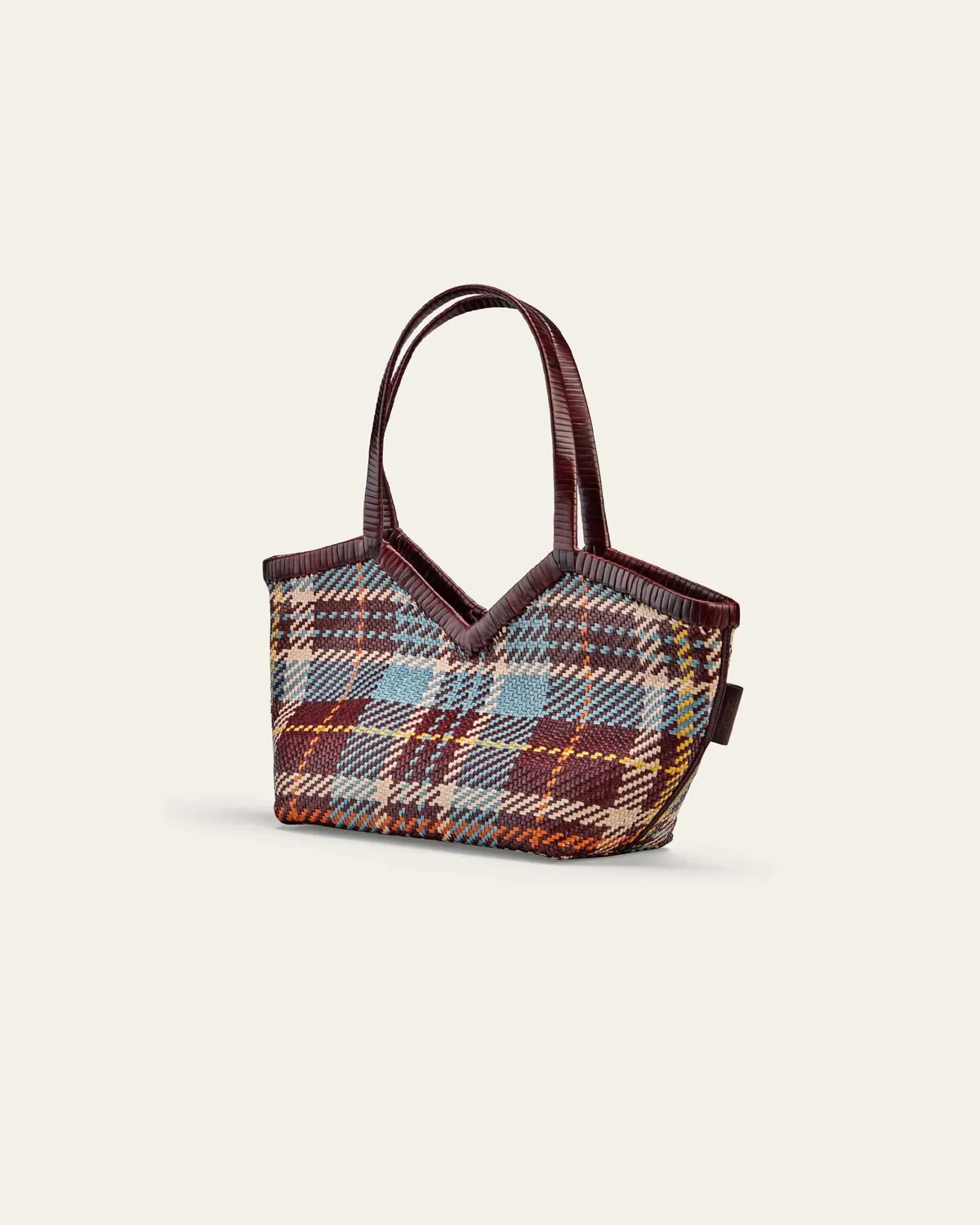 Cala Jade Humi S skulderveske Pille Tartan skinn