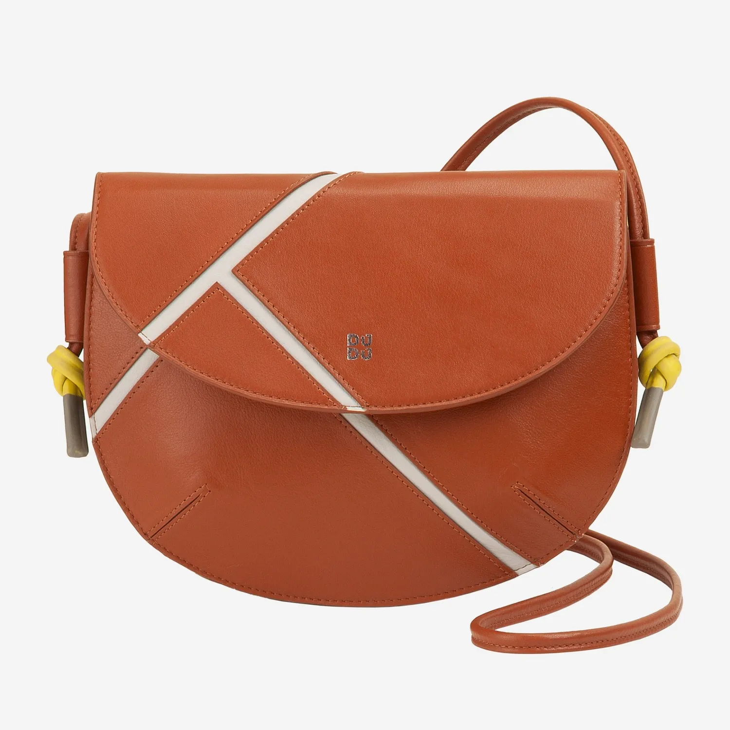 DuDubags Skye skulderveske pearl rund ekte skinn