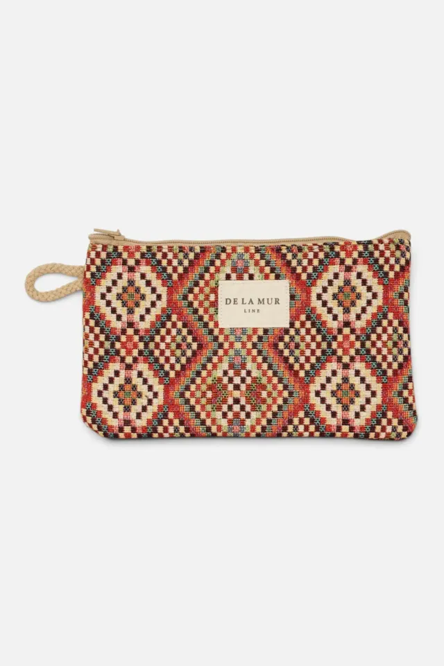 De La Mur Otto Mini sminkeveske jacquard 17,5cm