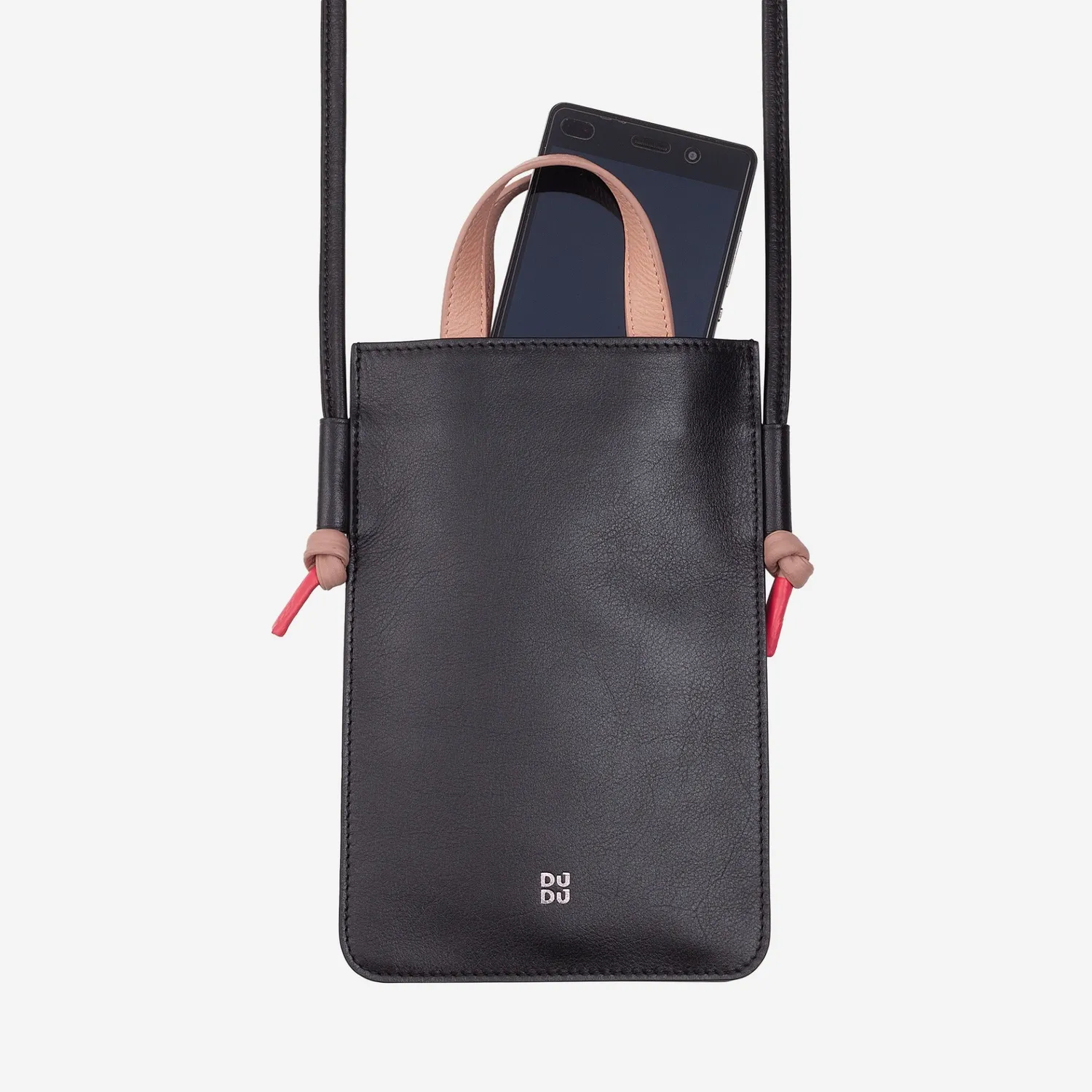 DuDubags Faro mobilveske deep purple ekte skinn