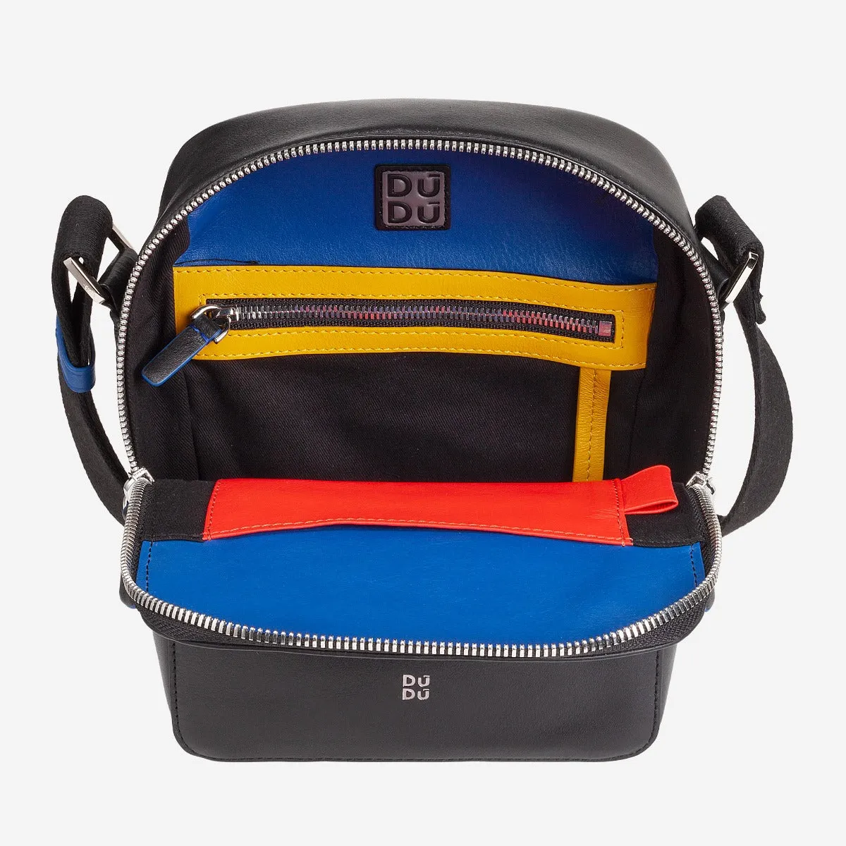 DuDubags Okinawa skulderveske herre skinn justerbar