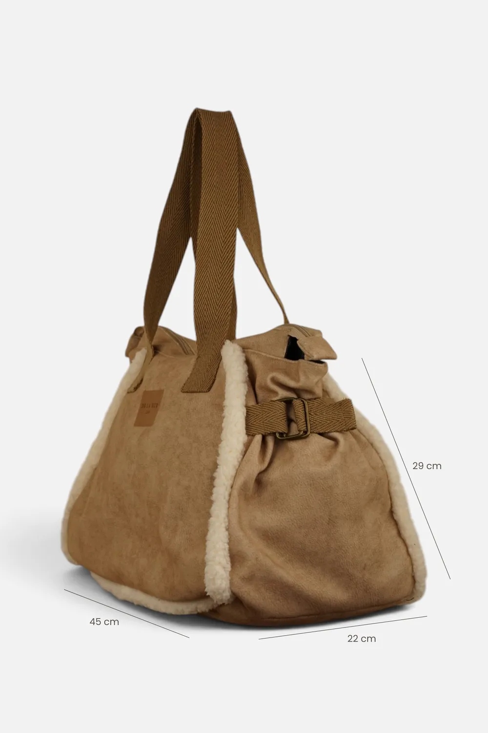 De La Mur Cipria stor veske 45 cm beige dobbeltsidig
