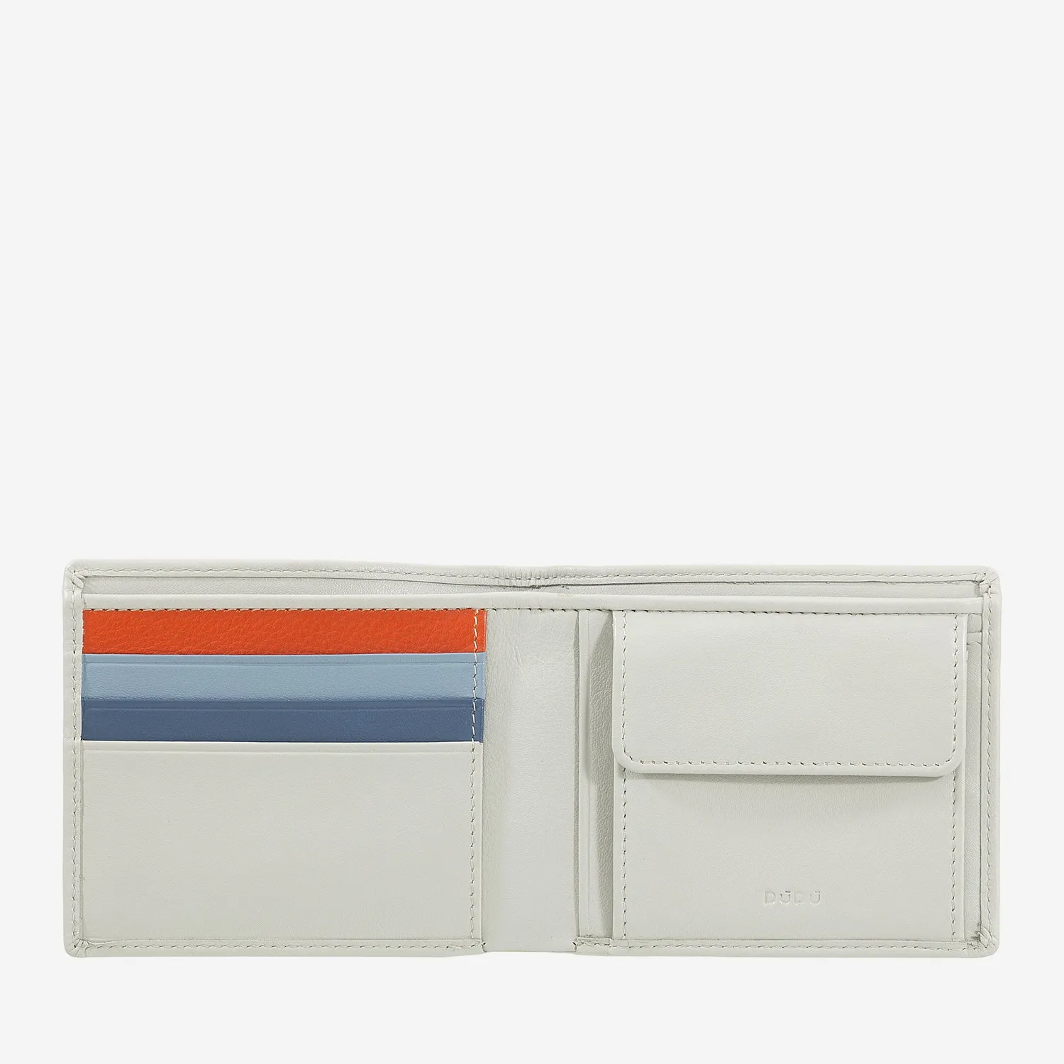DuDubags Azzorre lommebok herre denim blue skinn
