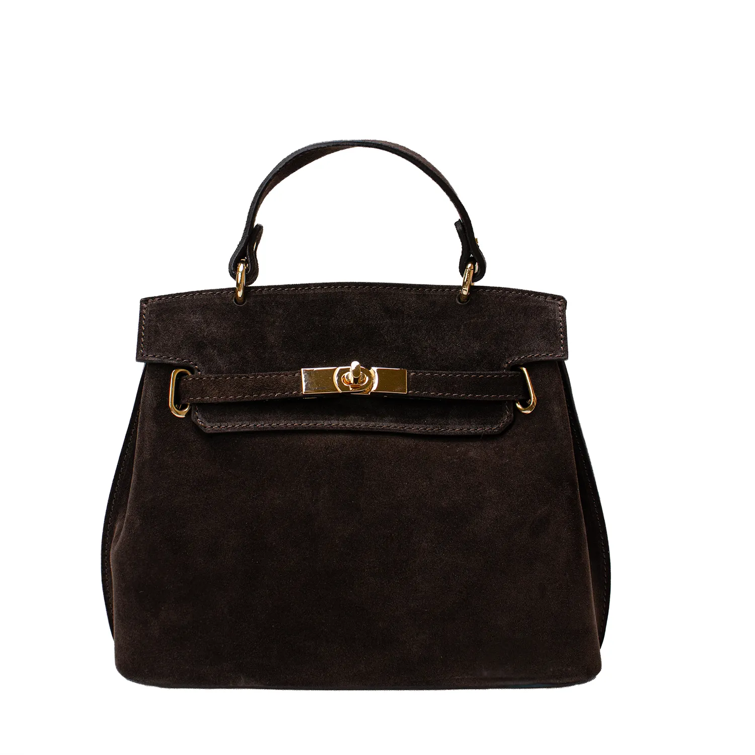 Latalia Rivoli skinnveske espresso mocka 27 cm