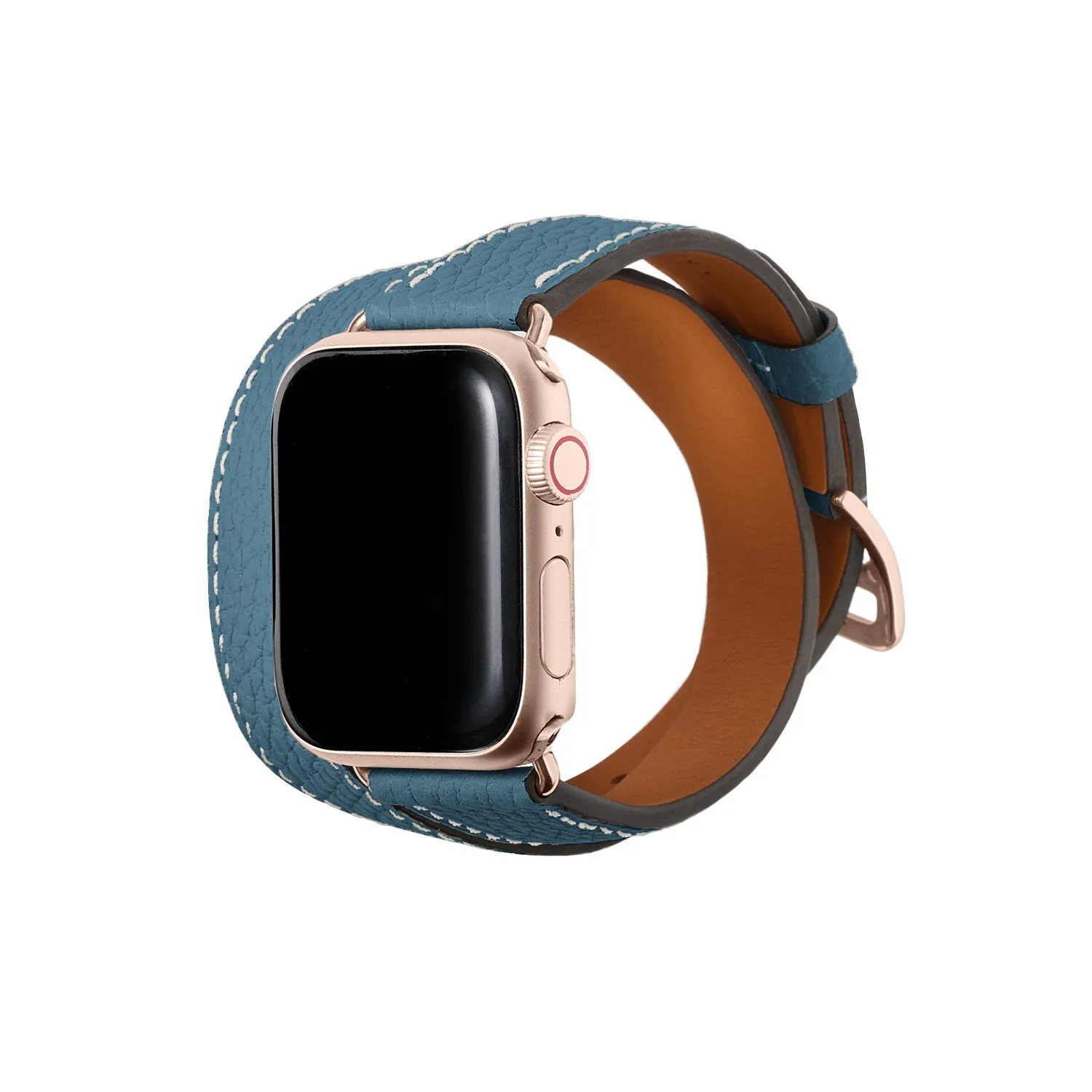 Bonaventura Apple Watch dobbel reim krymplær gull Etoupe S/M