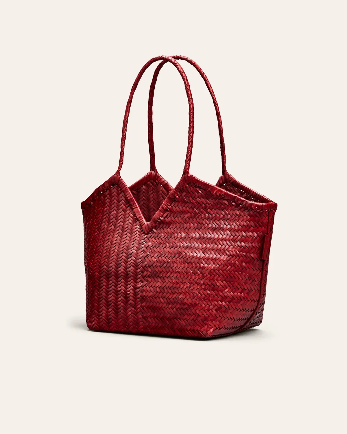 Cala Jade Humi tote falu red bøffelskinn