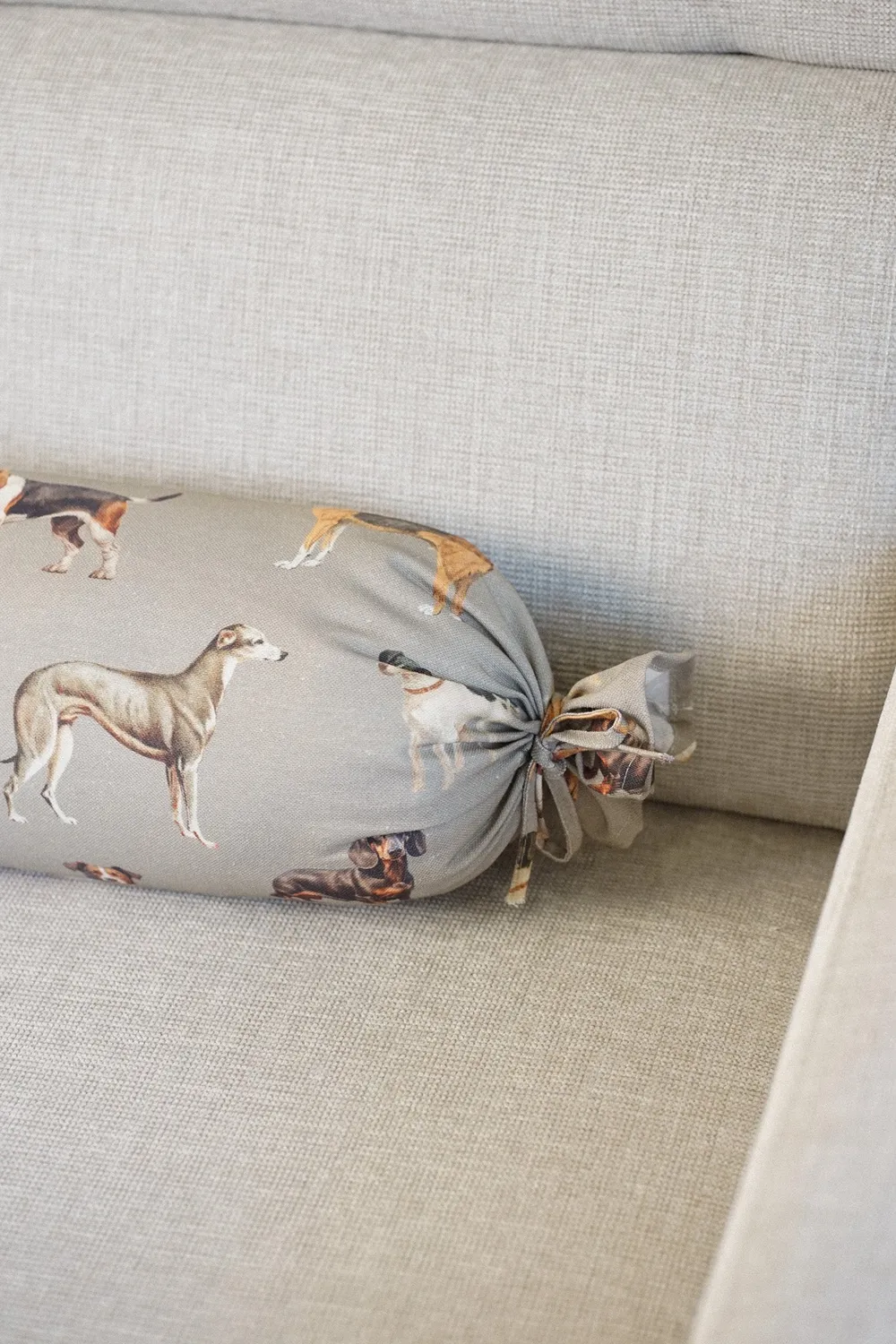 De La Mur Dog pute 50 cm karamell hundemønster