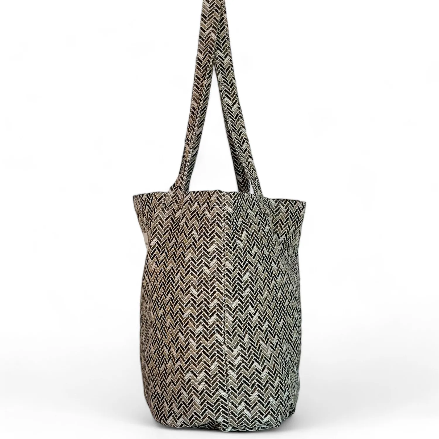 De La Mur Bure stor shopper brun geometrisk