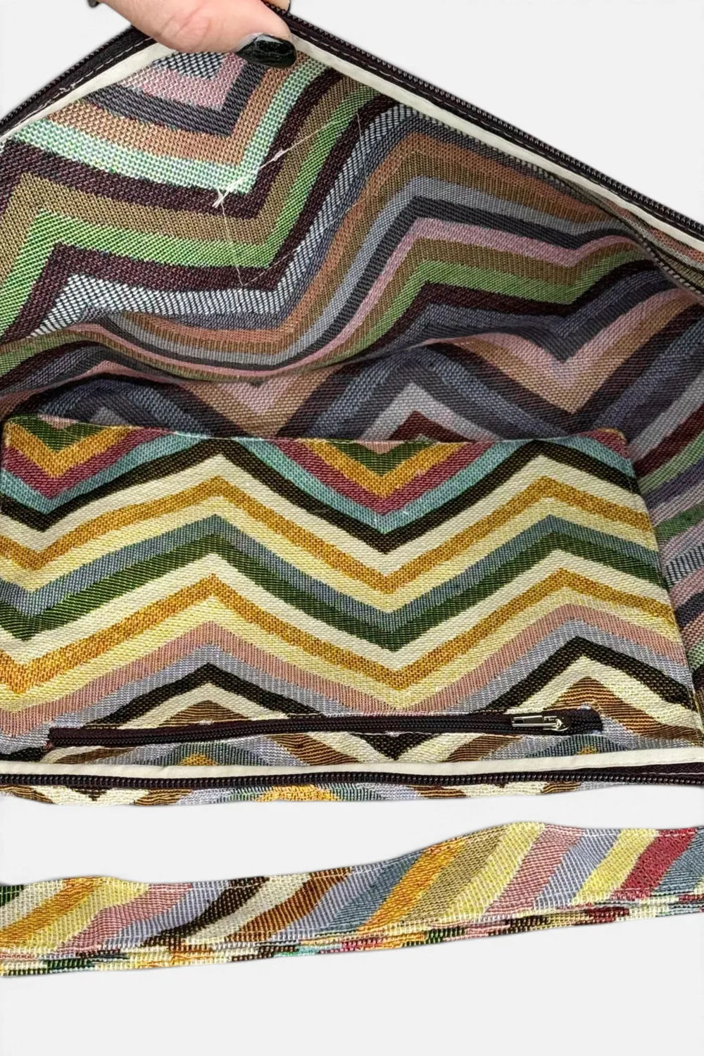 De La Mur Zaga yogaveske 65 cm zigzag