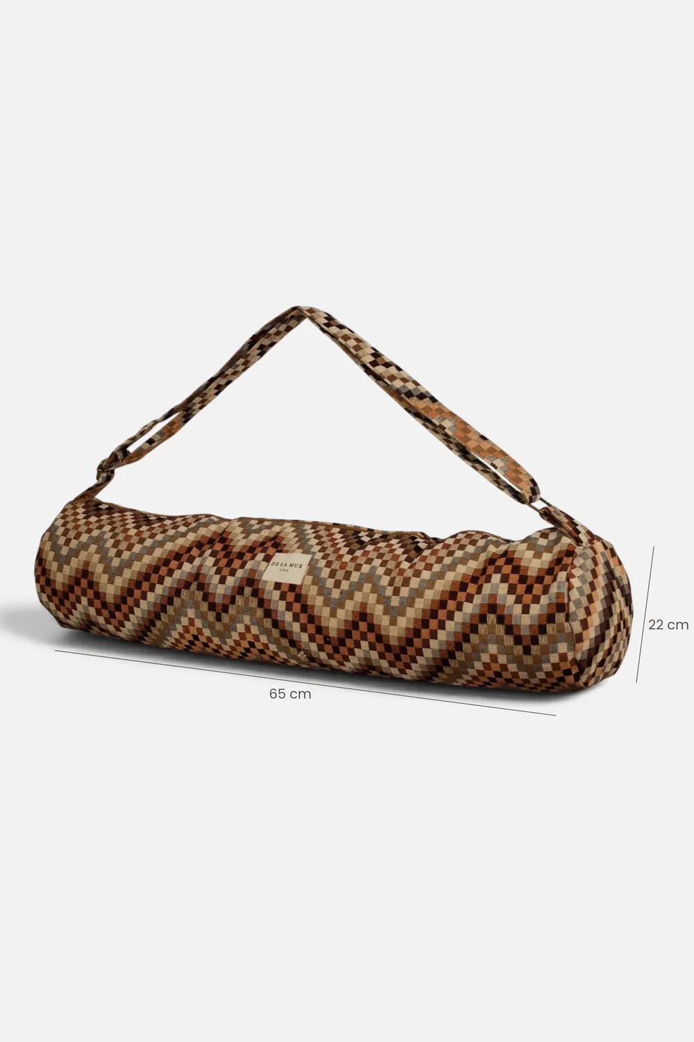 De La Mur Pier yogaveske 65x22 cm brun geometrisk