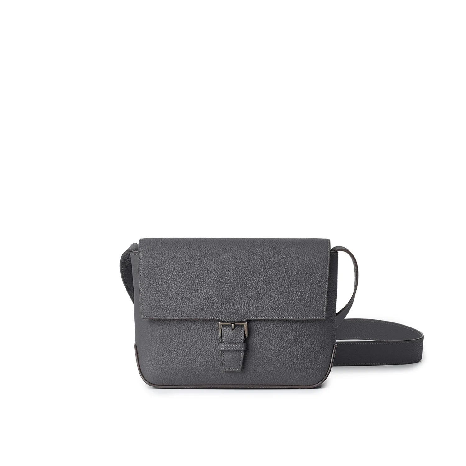 Bonaventura Gino Crossbody skulderveske krympeskinn etoupe