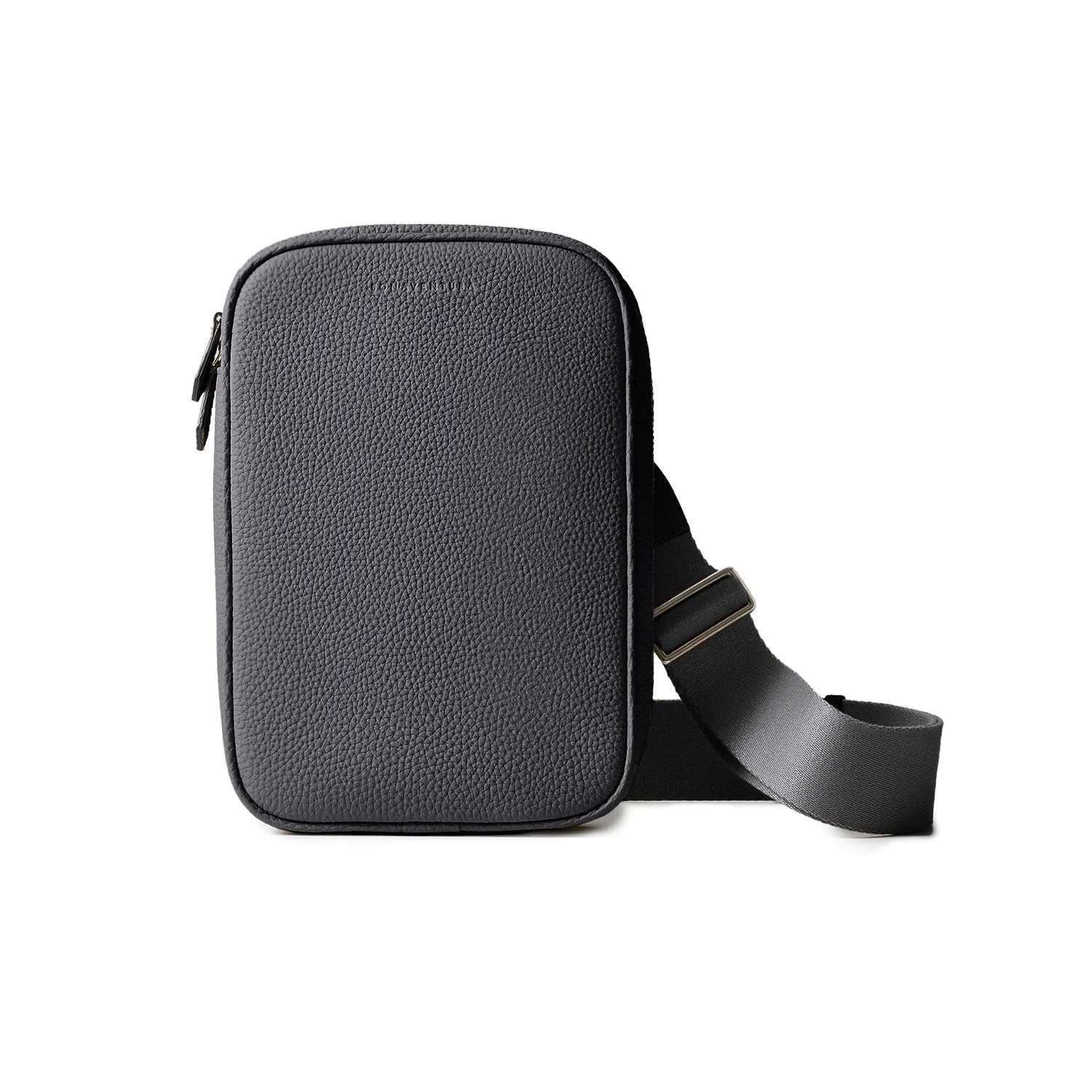 Bonaventura Paolo crossbody veske etoupe skinn