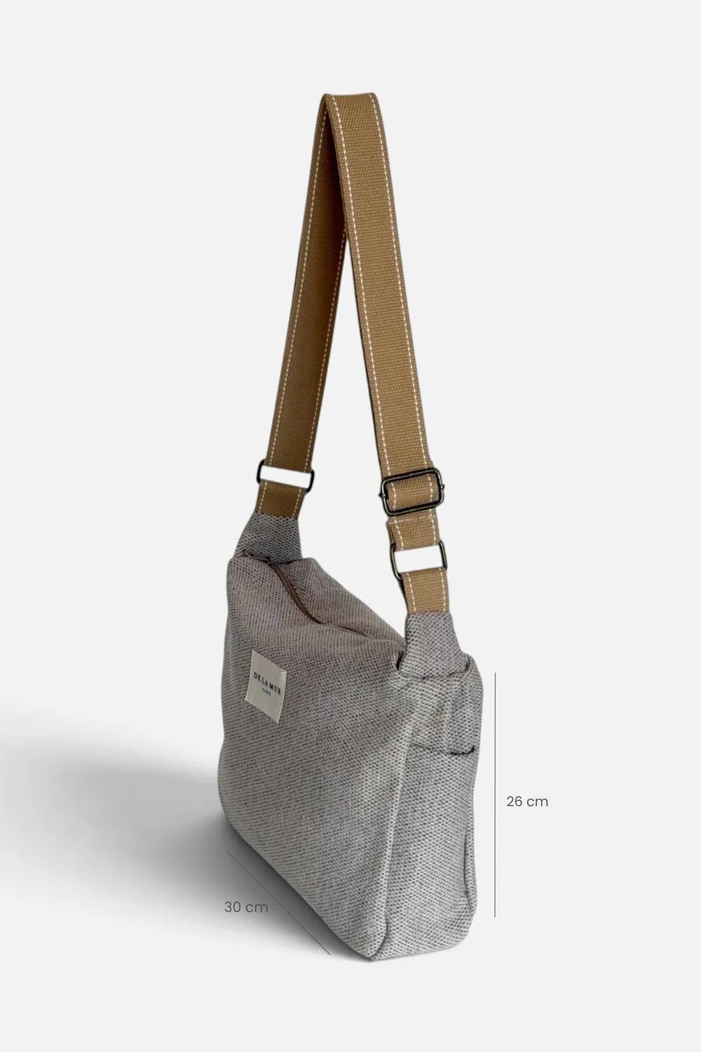 De La Mur Sydney skulderveske beige 30x26 cm