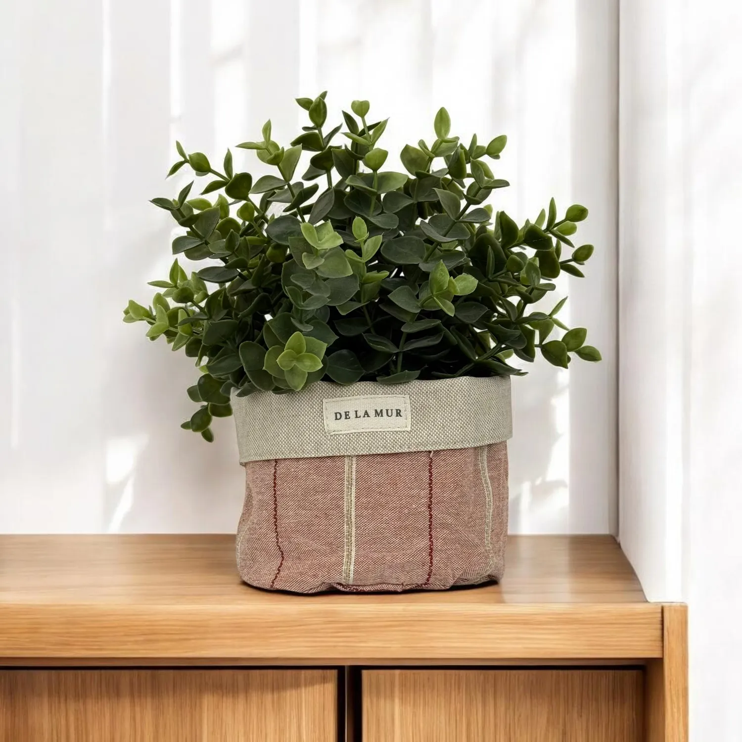 De La Mur Galea Pequeña kurv 11,5 cm rosa stripet