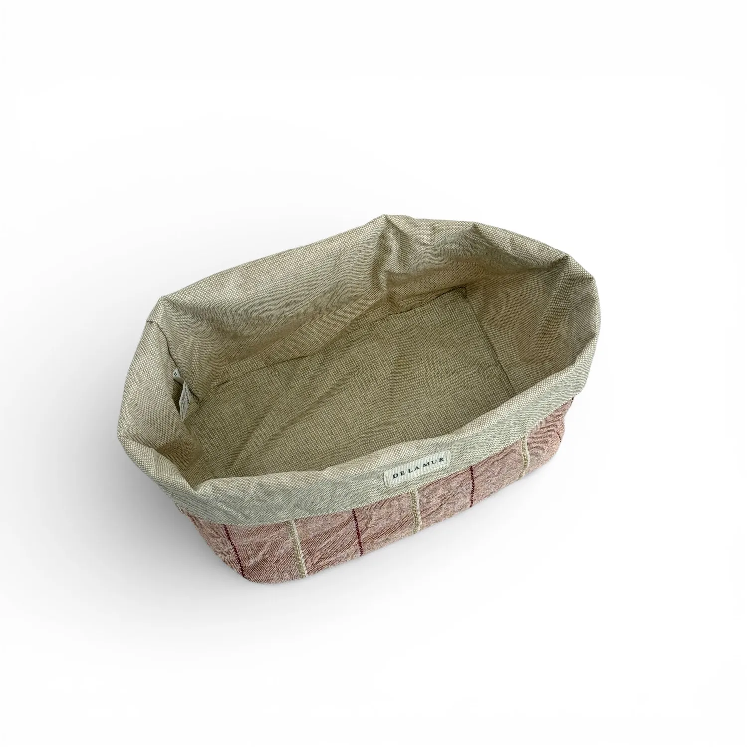 De La Mur Galea Cesta Grande kurv rosa striper 14x21cm