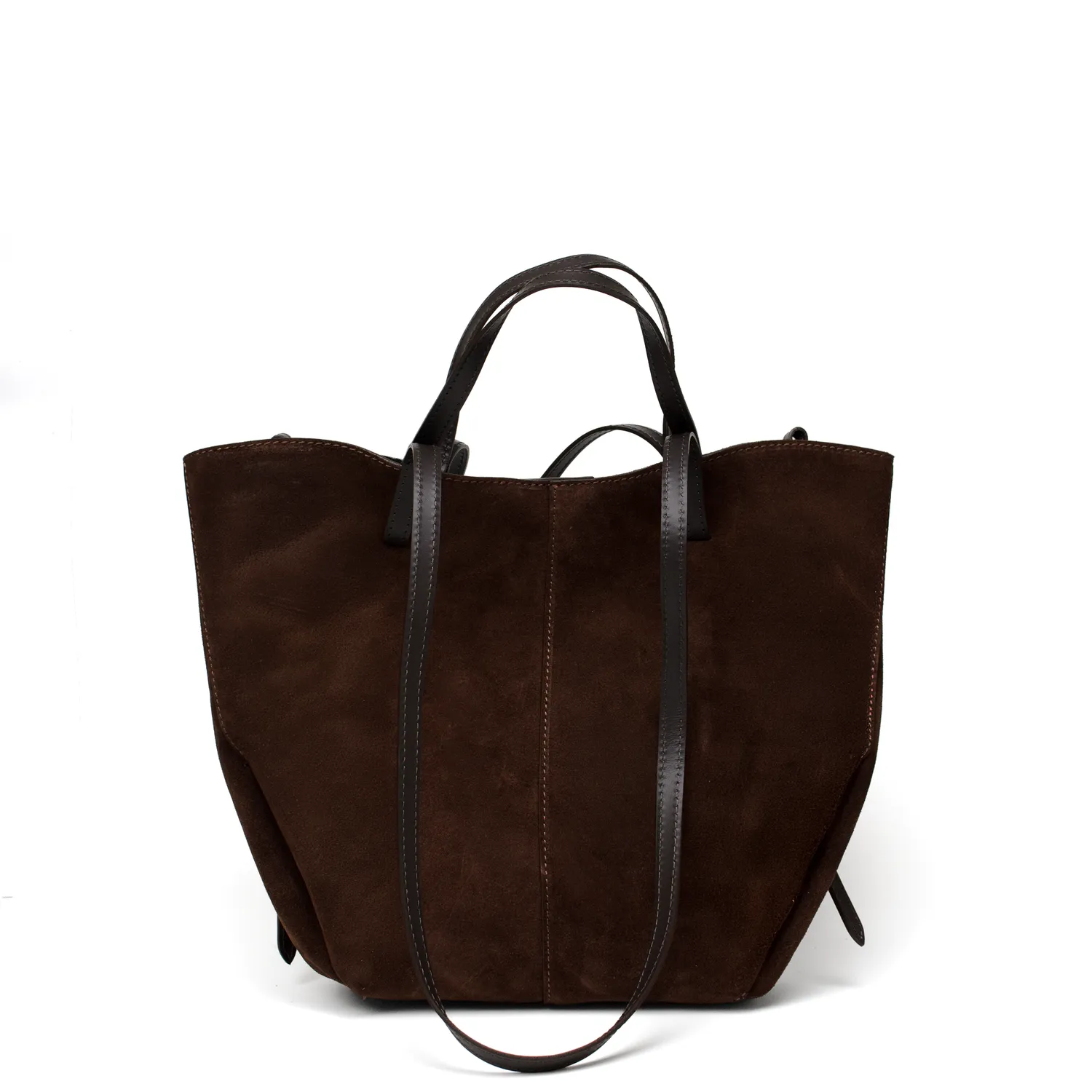 Latalia Nola XL shoppingveske mocka chocolate stor
