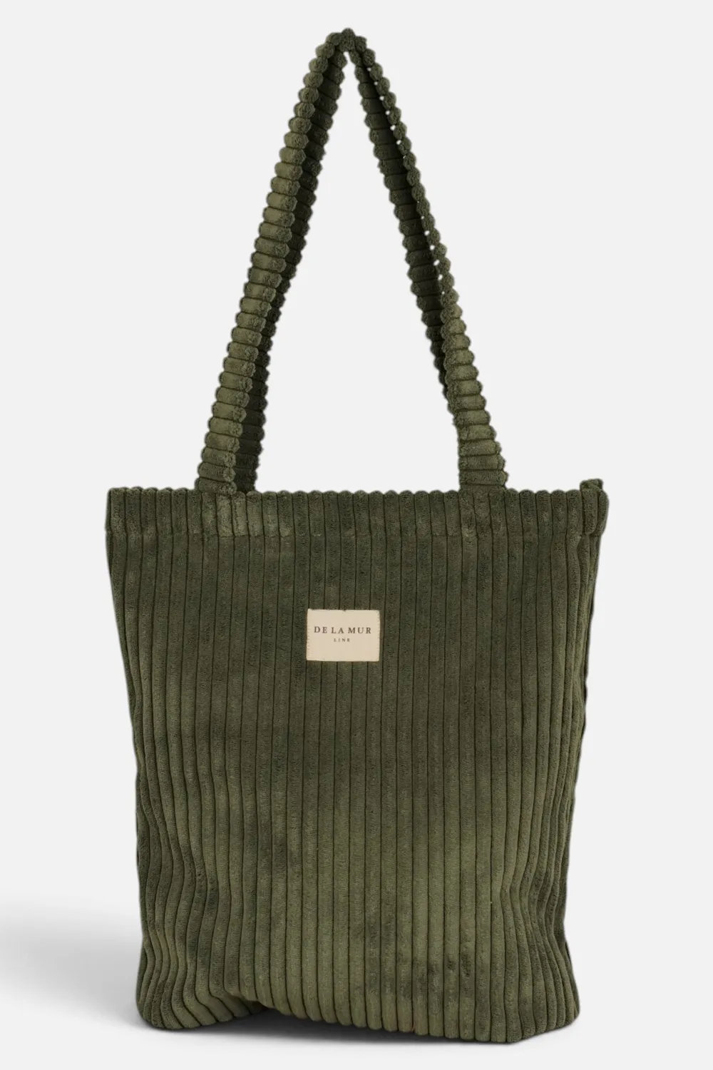 De La Mur Musgo totebag kordfløyel grønn