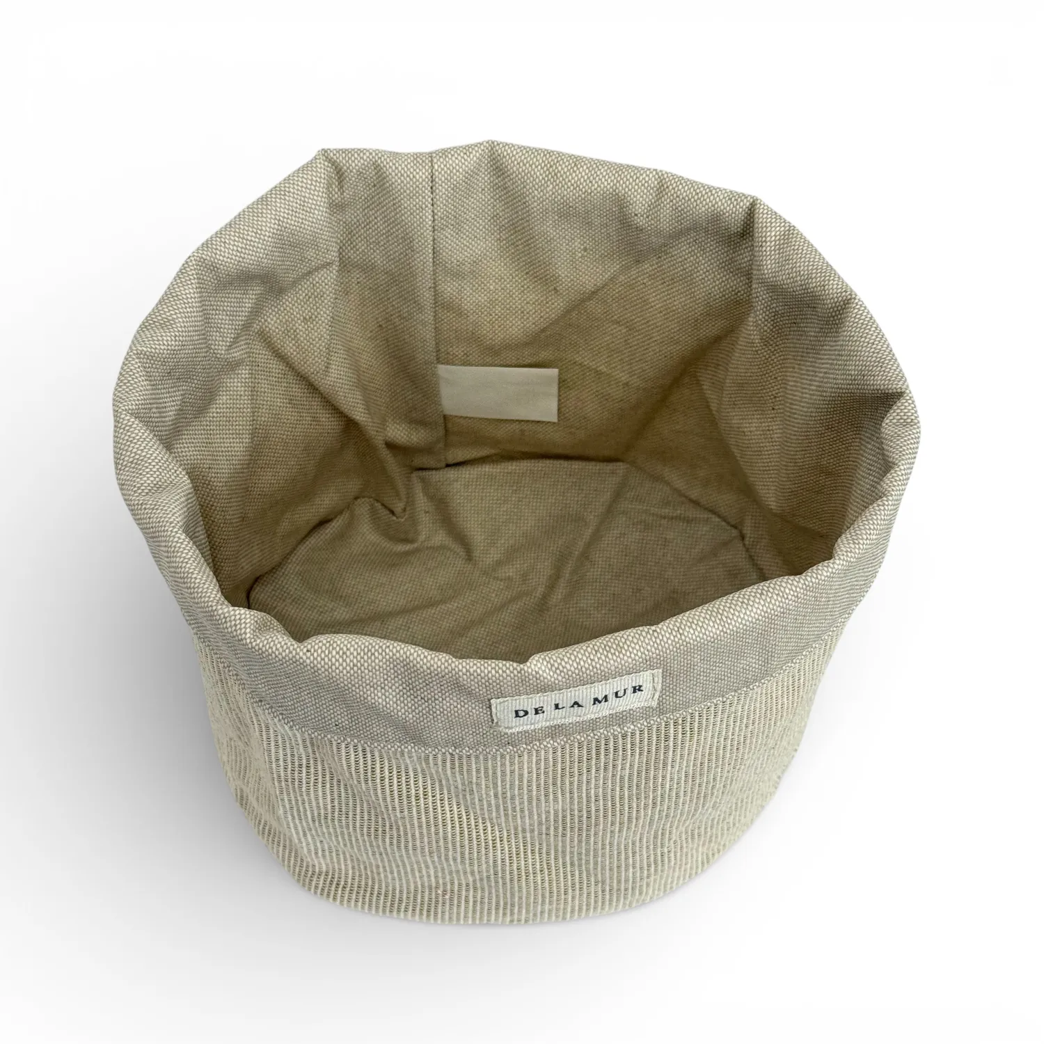 De La Mur Foz kurv sennep stripet 17cm