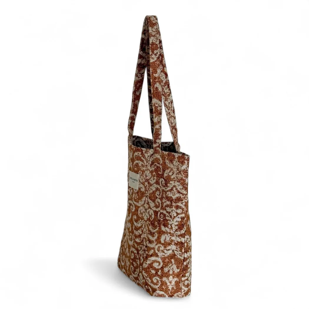 De La Mur Mosti totebag liten terrakotta 34x37
