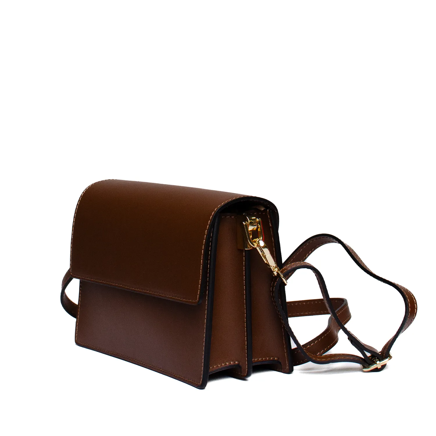 Latalia Ardea veske chocolate 21 cm ekte skinn