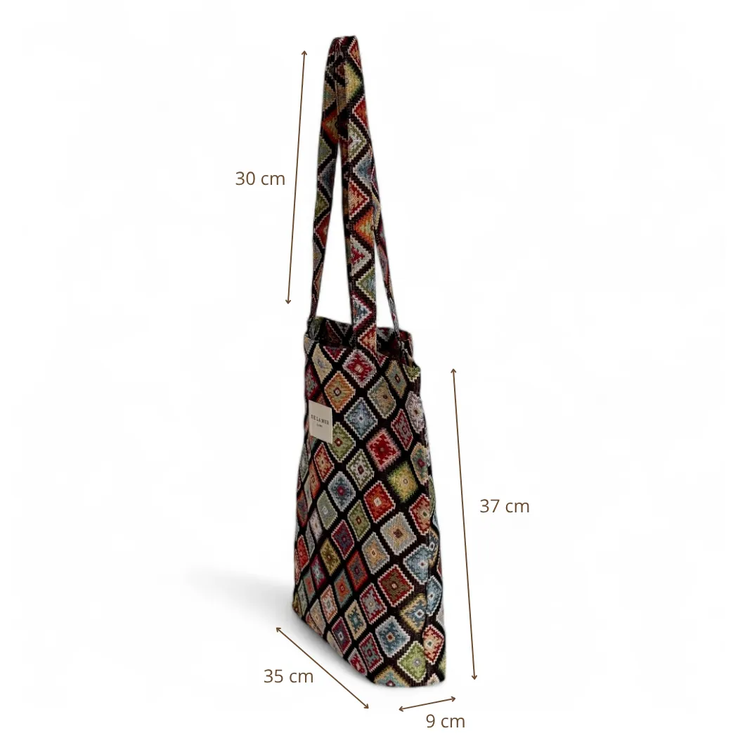 De La Mur Join liten totebag 35x37 jacquard