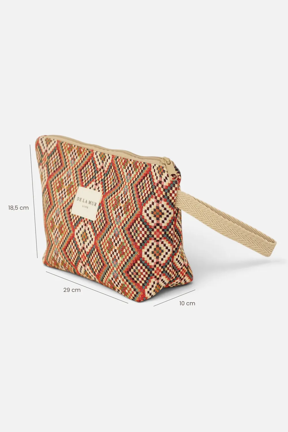 De La Mur Otto toalettmappe stor 29 cm geometrisk