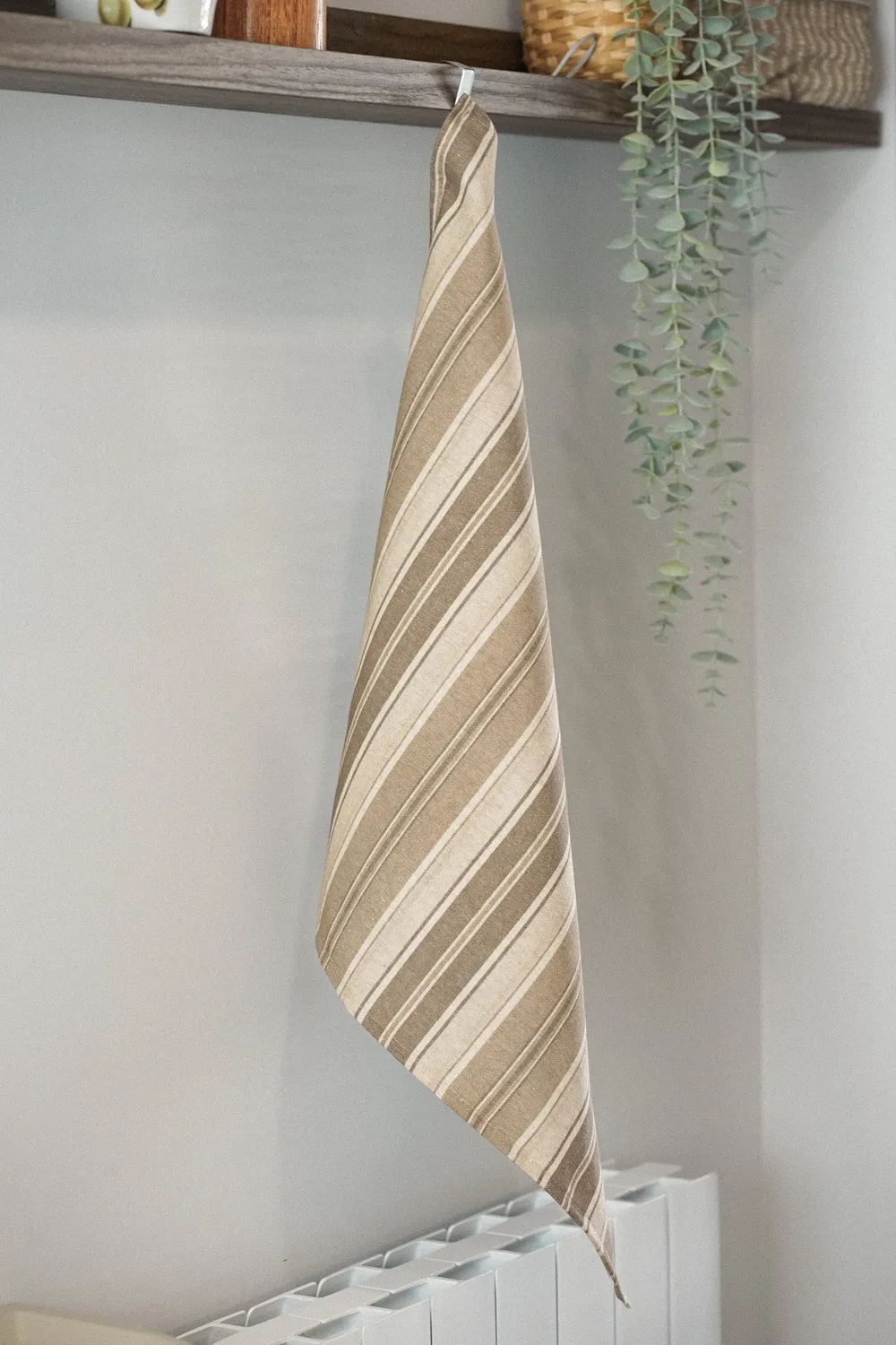 De La Mur Soro kjøkkenhåndkle stripet beige 54x49 cm