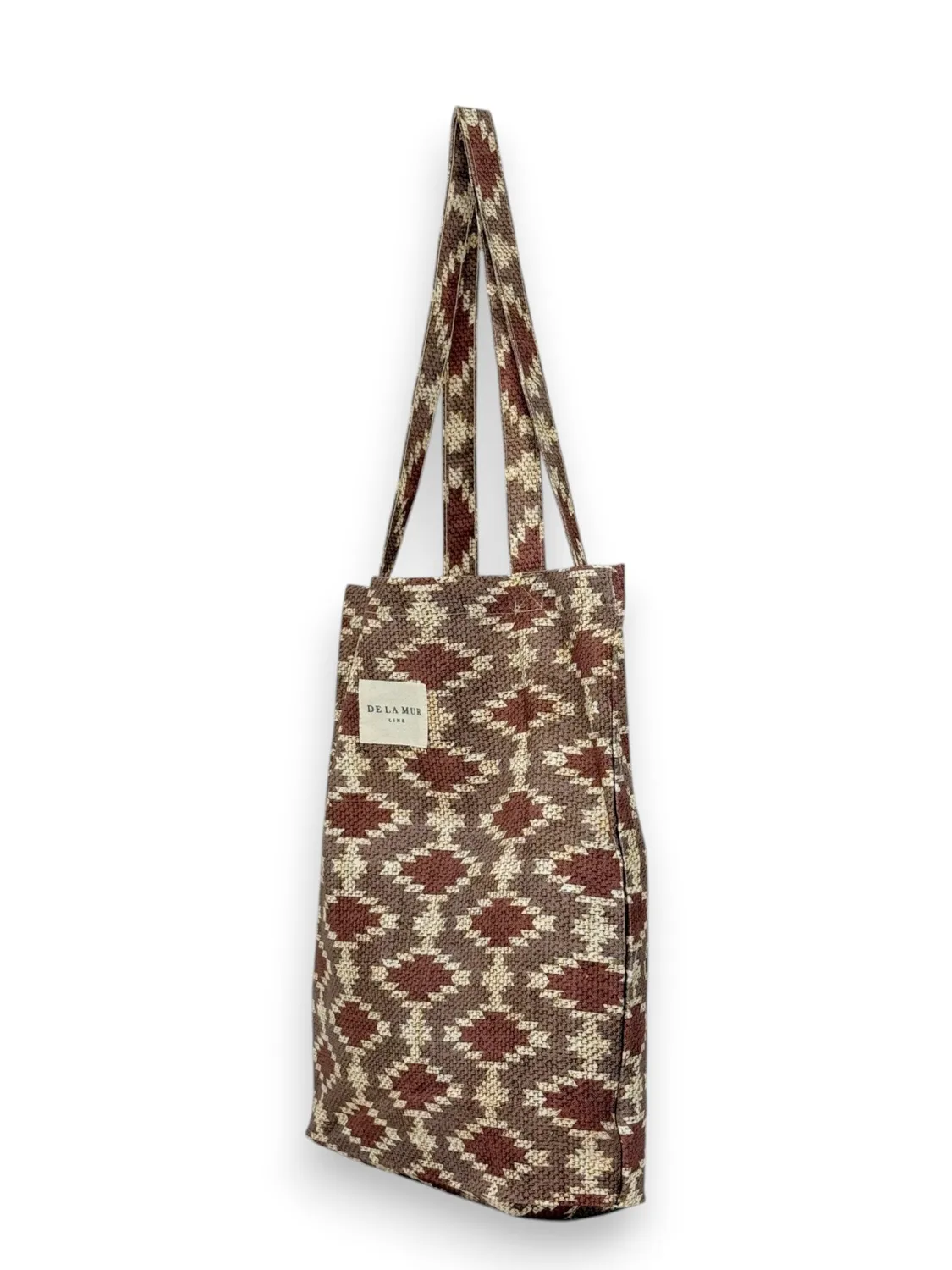 De La Mur Eral liten tote bag blomstret beige