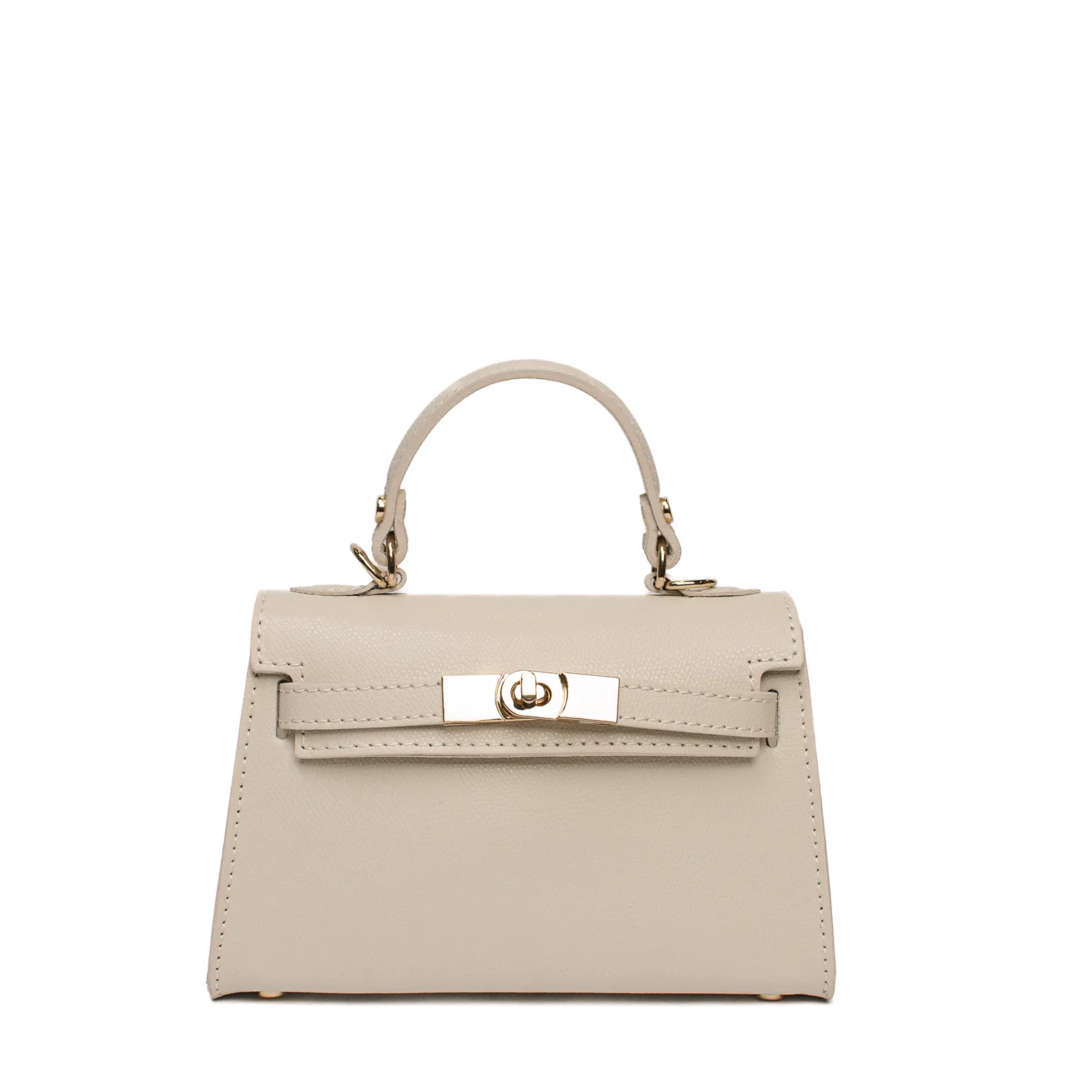 Latalia Trento skinnveske beige saffiano 22 cm