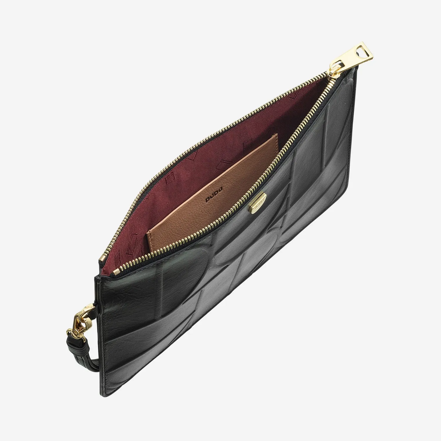 DuDubags Bogota clutch lilla-oransje – skinnveske