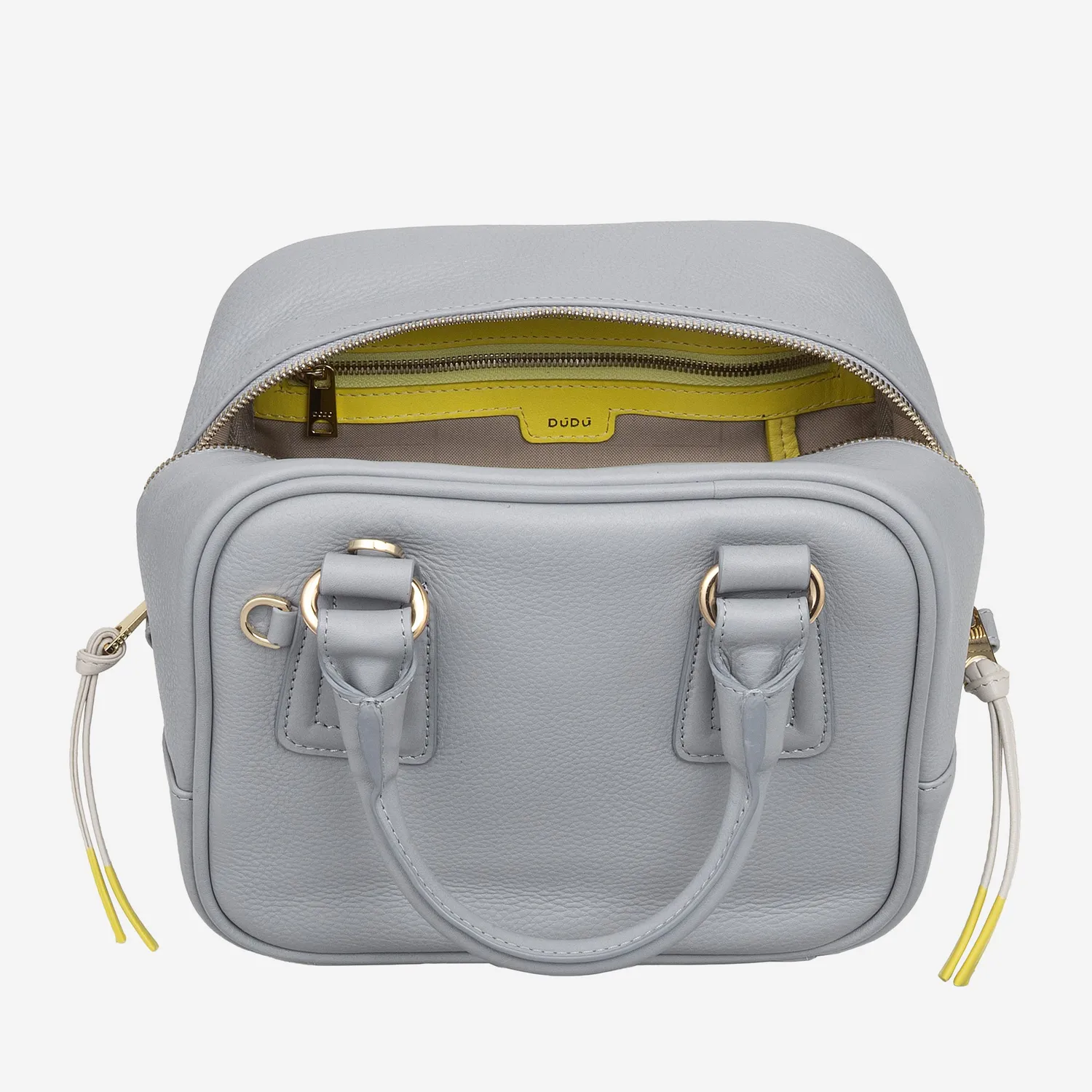 DuDubags Aurora håndveske skinn Cloud grey