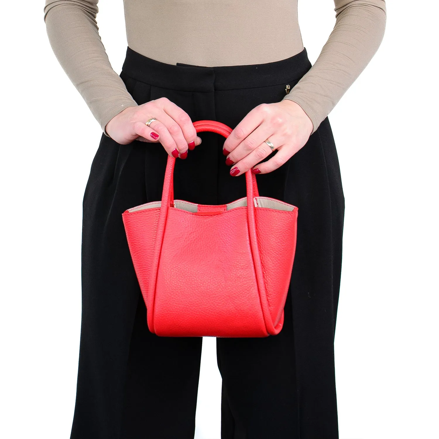 Latalia Florence S skulderveske skinn bordeaux crossbody