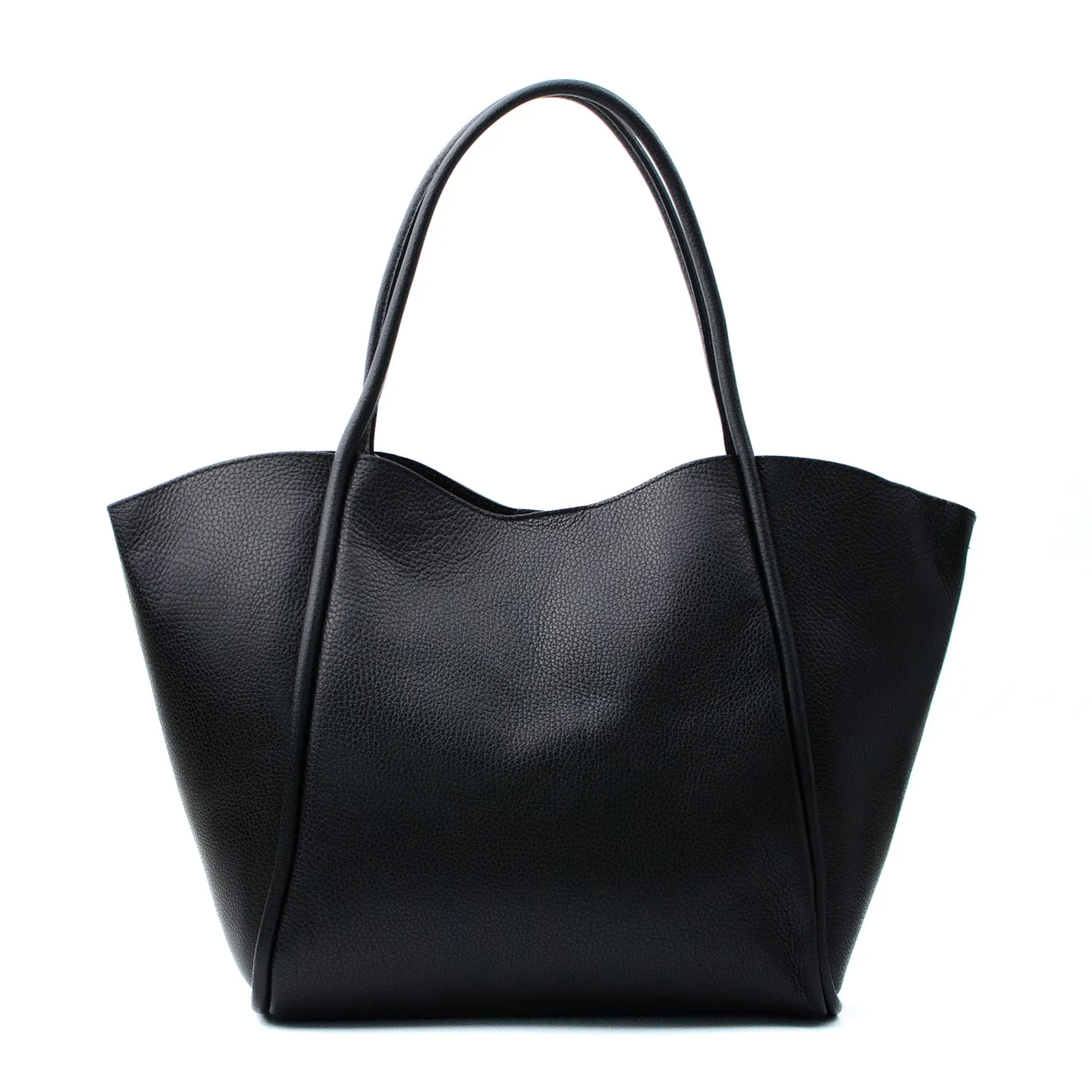Latalia Florence XL shopper svart skinn