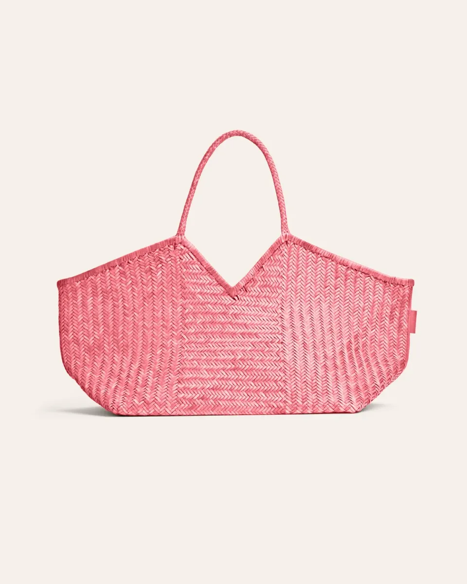 Cala Jade Humi XL tote Rose flettet bøffelskinn