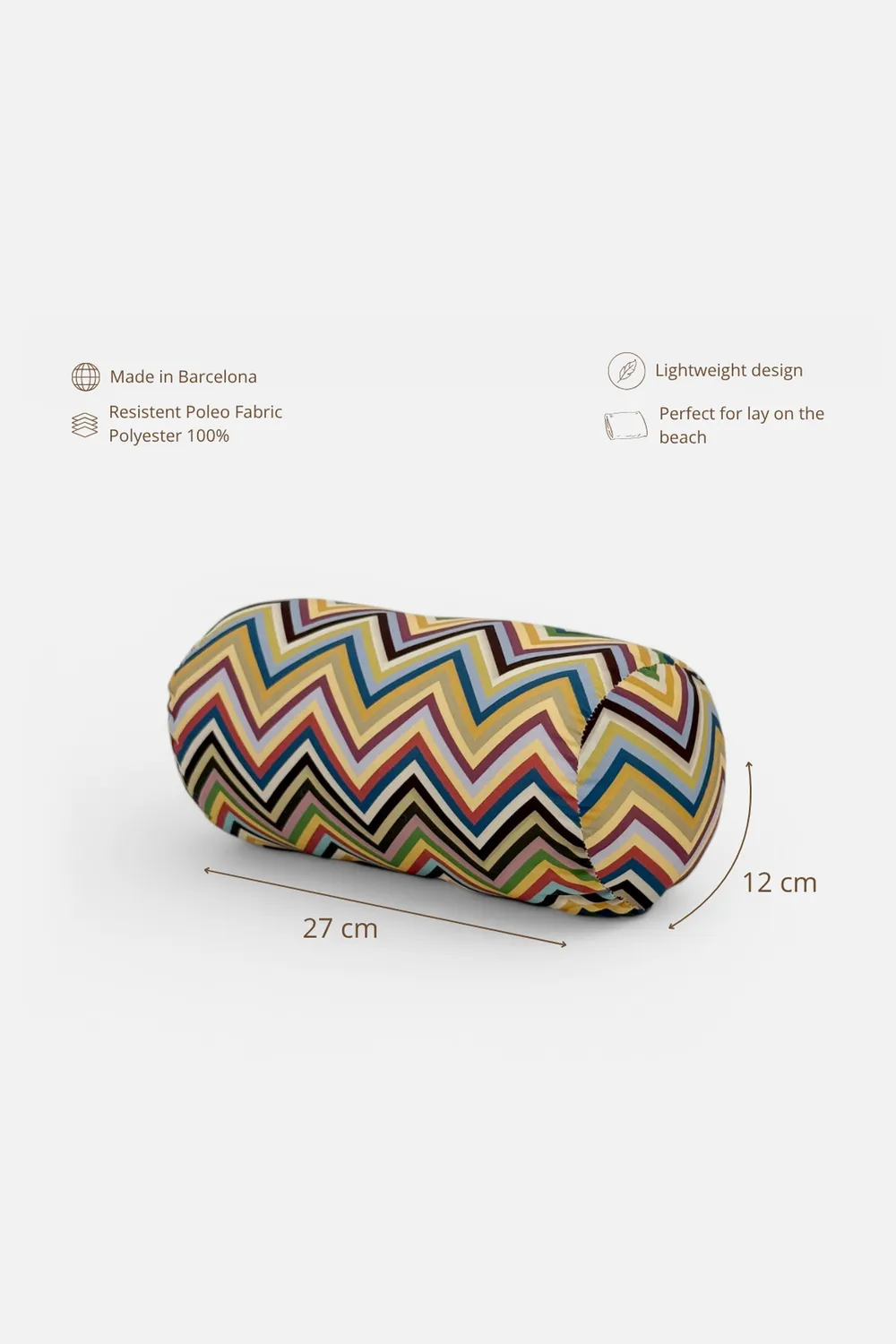 De La Mur Zaga strandpute 27x12 cm sikksakk