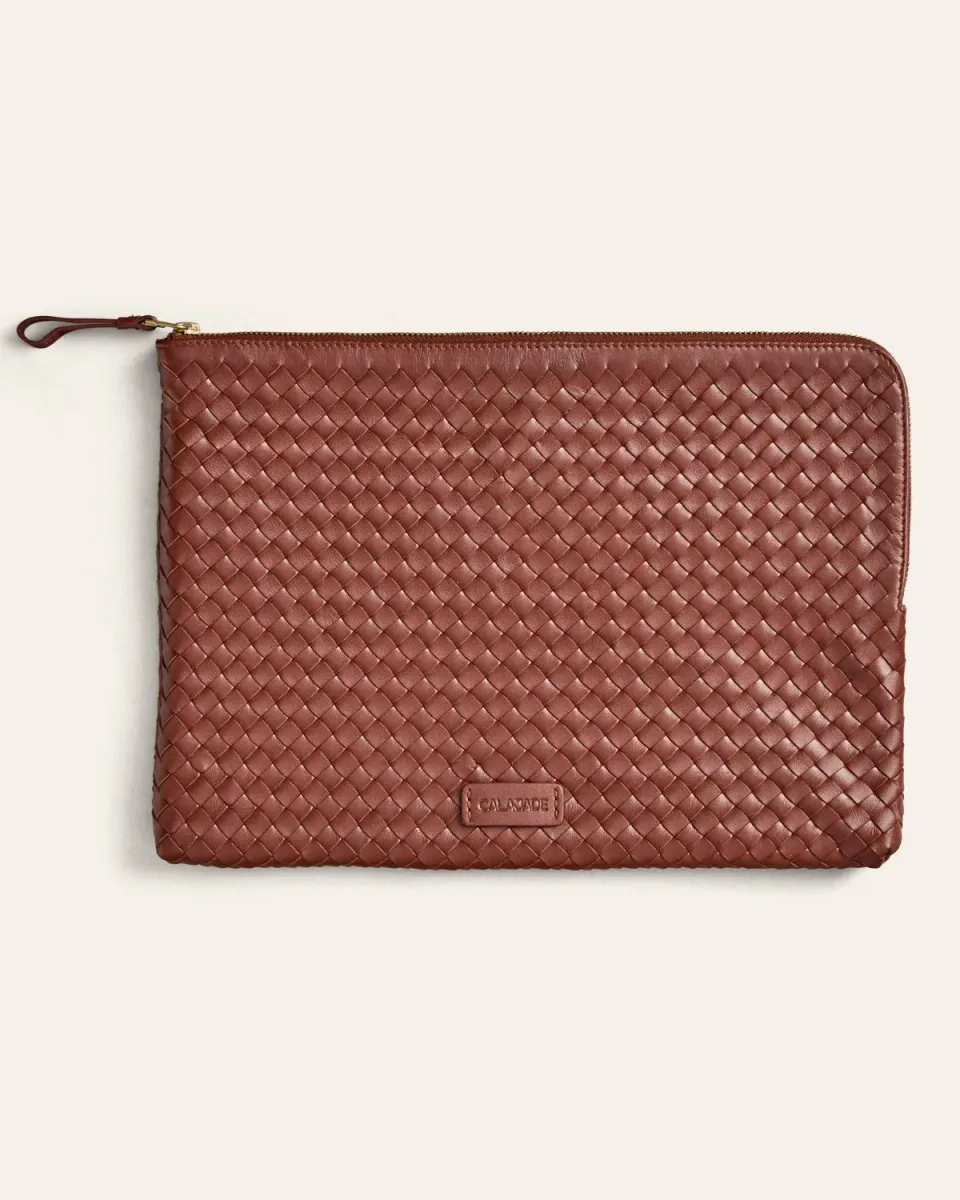 Calajade Batu L Nutmeg Dama pouch saue brun
