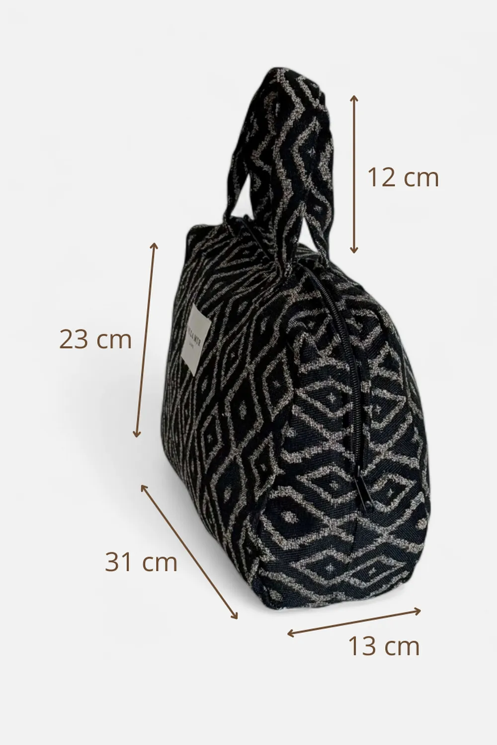 De La Mur Onix ekstra stor toalettmappe 31x23 cm