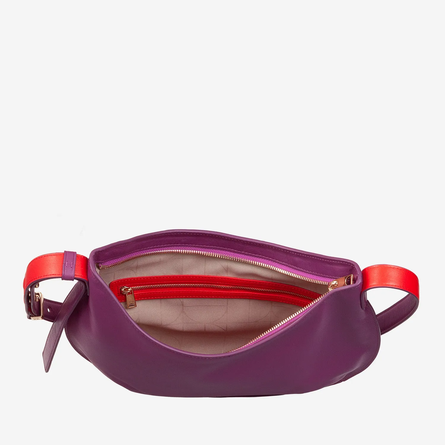 DuDubags Hispani hobo skulderveske fucsia skinn