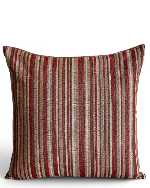 De La Mur Oct putetrekk 50x50 stripet brun
