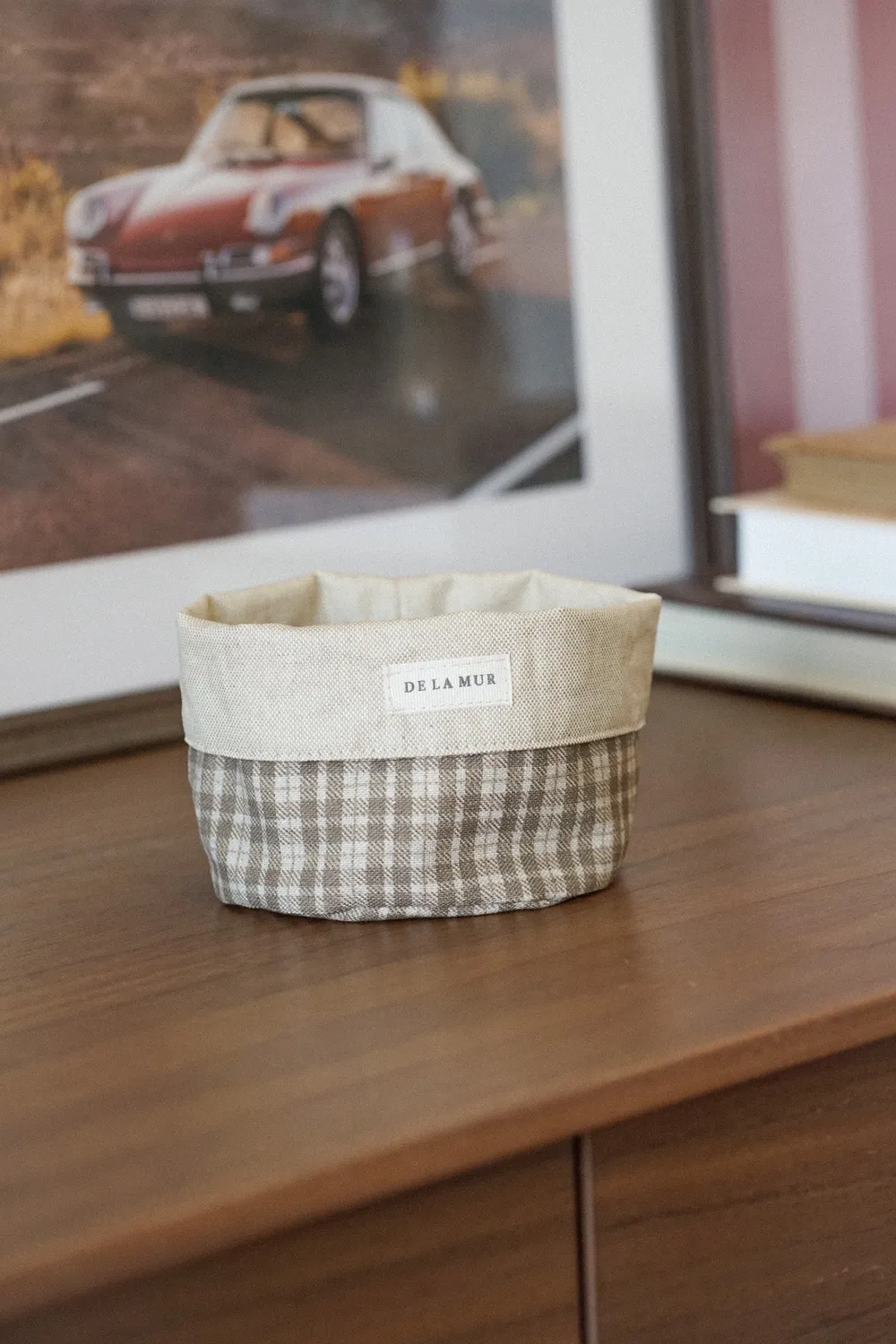 De La Mur Cast kurv liten beige 11,5 cm