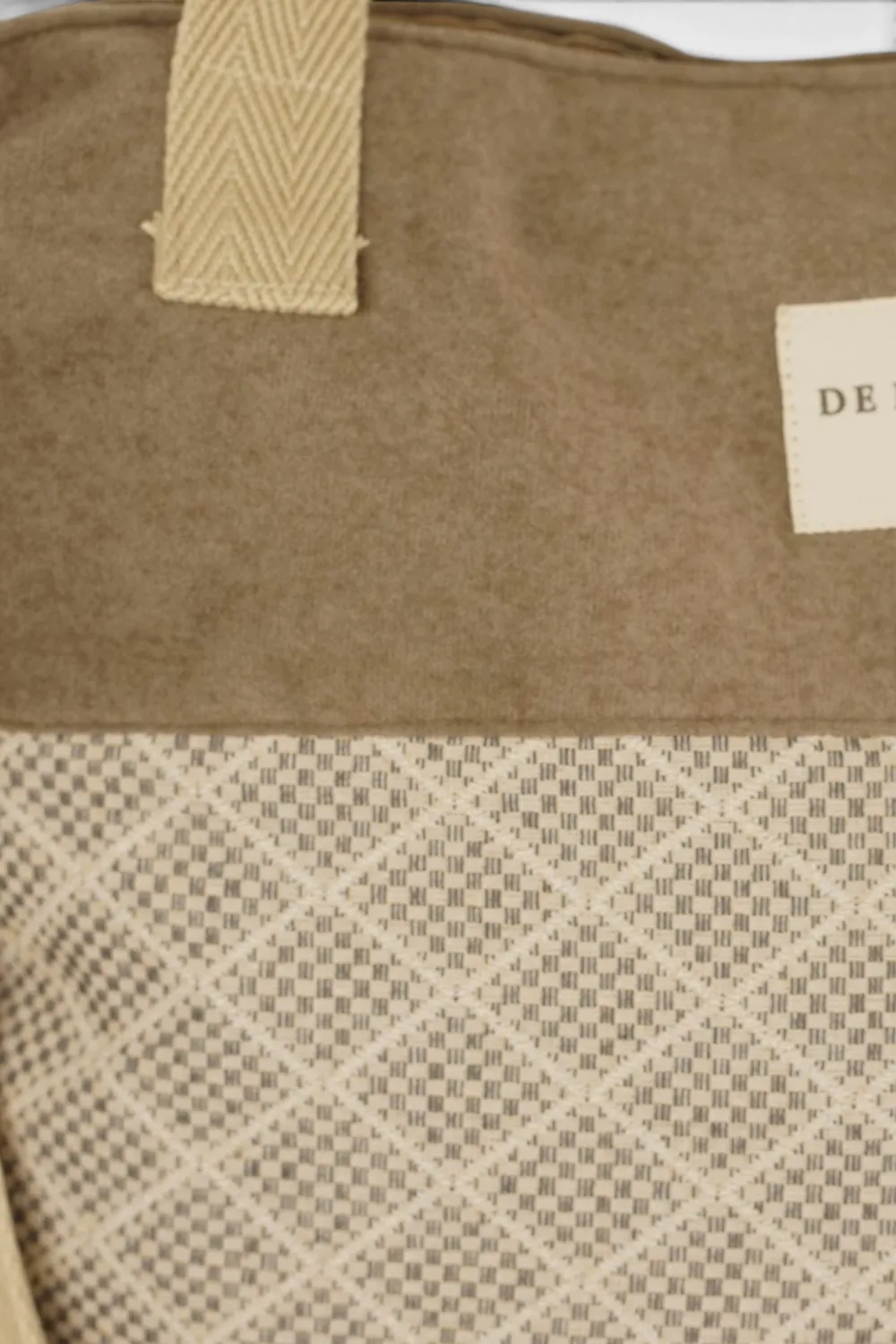 De La Mur Pant stor veske 43x40 grå beige