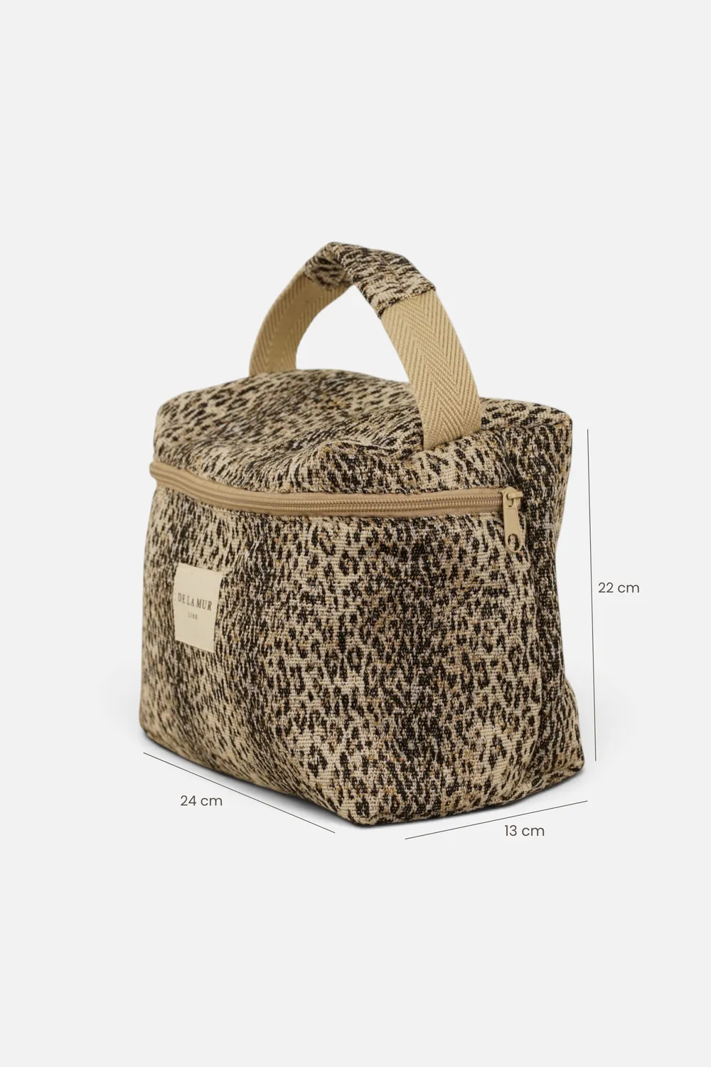De La Mur Grande Cuadrado Leo toalettmappe leopard 24x22x13