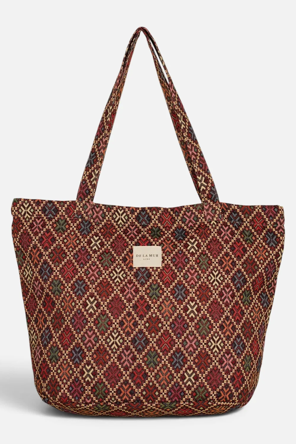De La Mur Chic shopper med glidelås flerfarget 51 cm