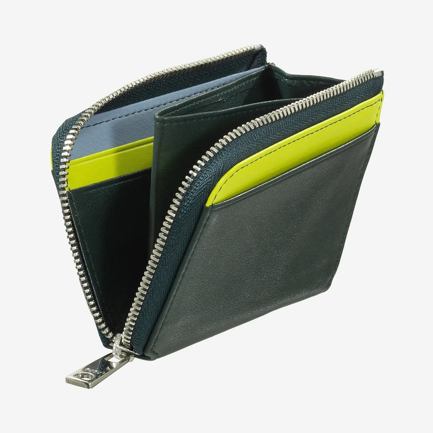 DuDubags Petrol lommebok mangrove skinn RFID